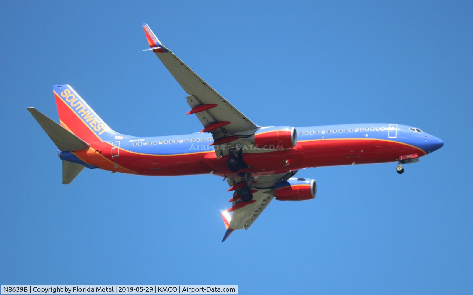 N8639B, 2014 Boeing 737-8H4 C/N 60086, MCO spotting 2019