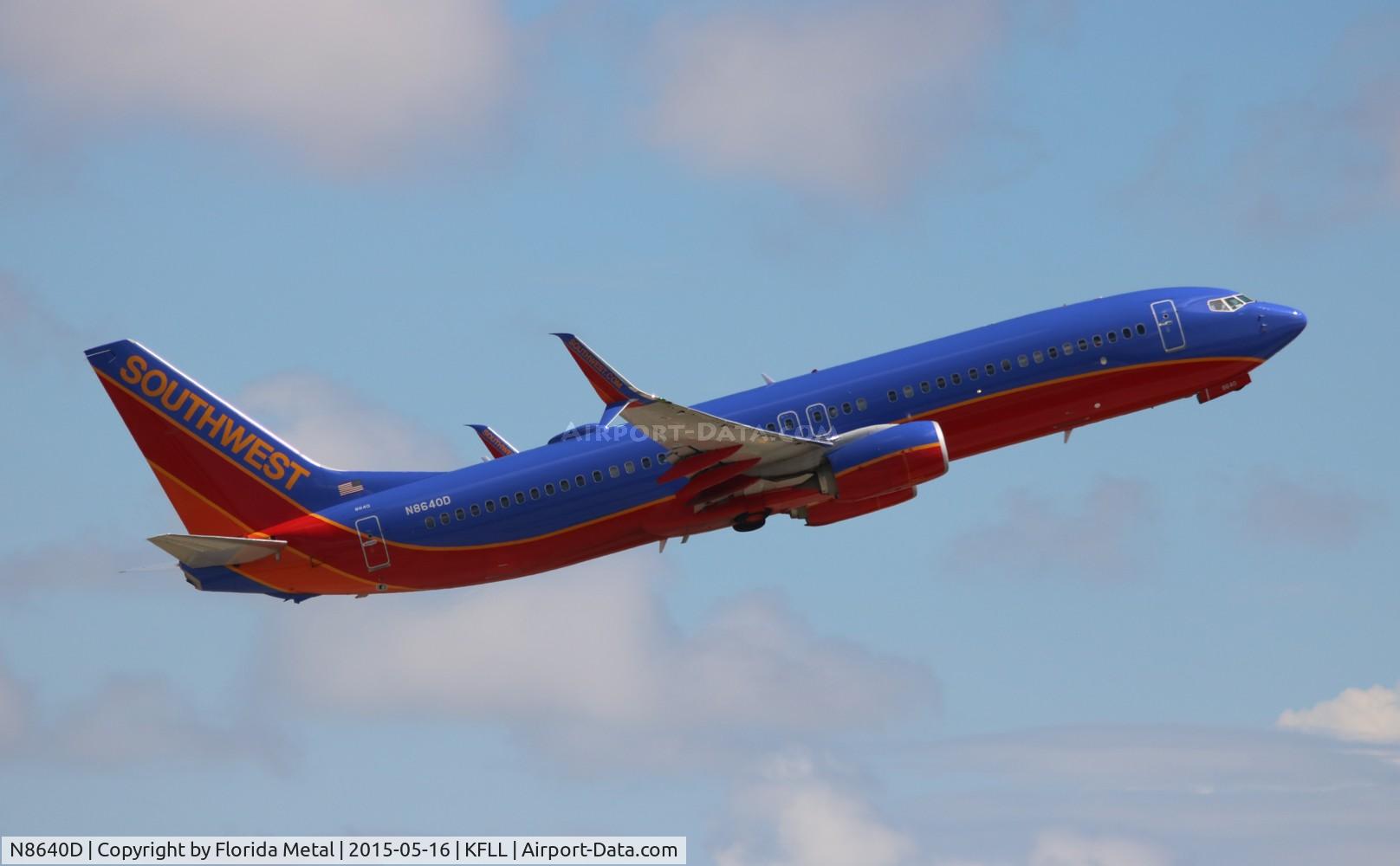 N8640D, 2014 Boeing 737-8H4 C/N 60084, FLL spotting 2015