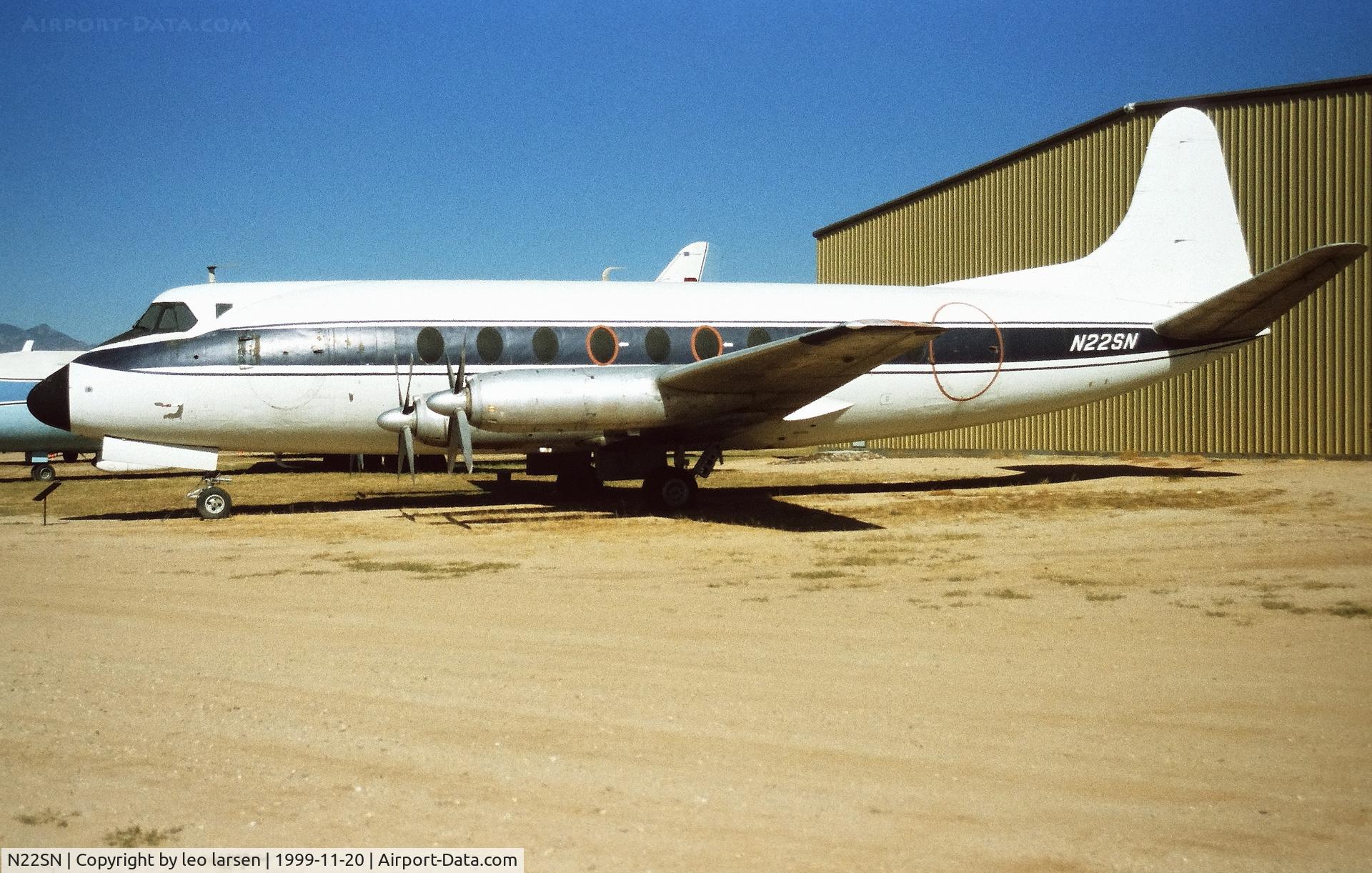 N22SN, 1954 Vickers Viscount 724 C/N 40, Pima Air Museum 20.11.1999