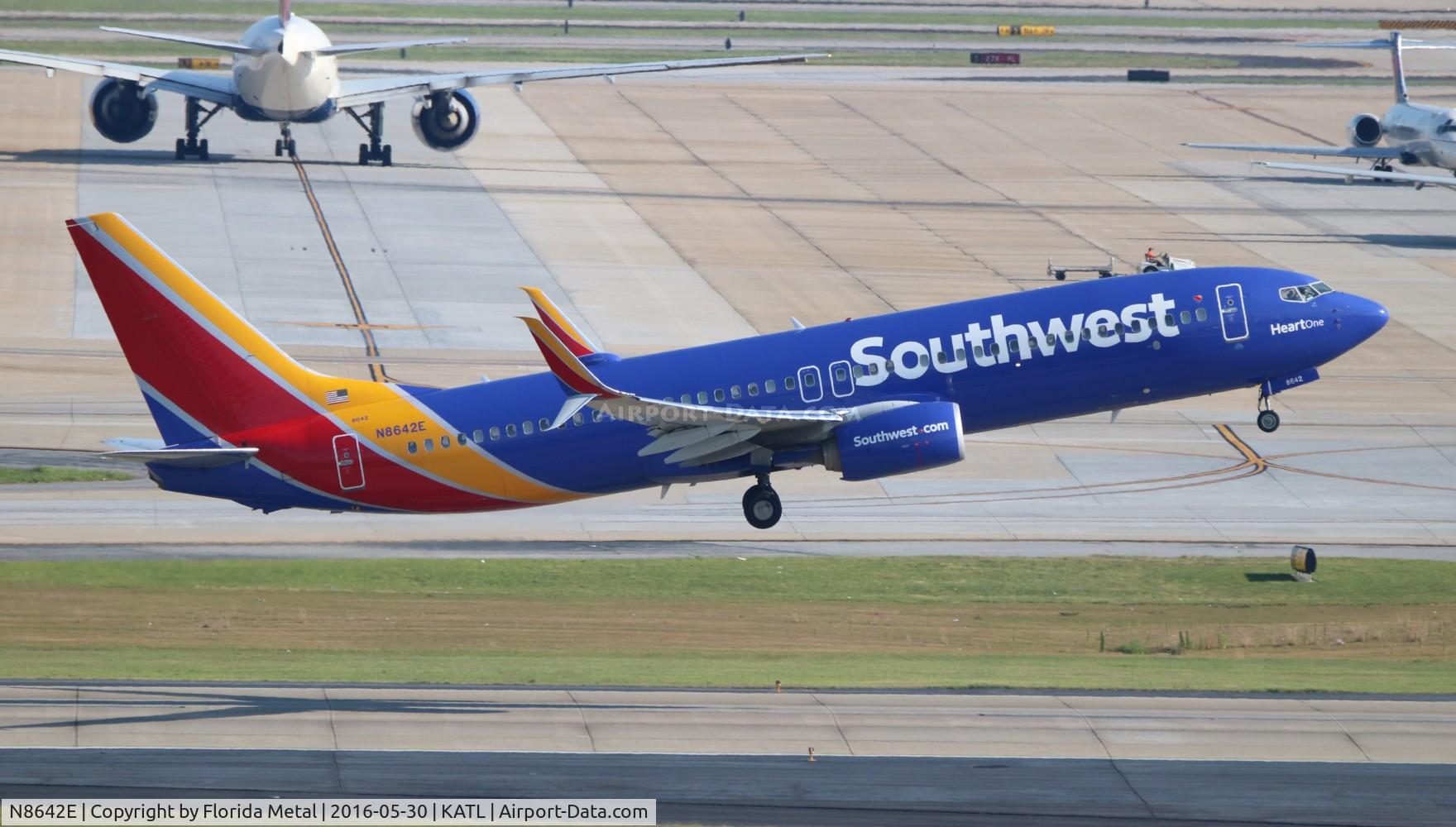 N8642E, 2014 Boeing 737-8H4 C/N 42525, ATL spotting 2016