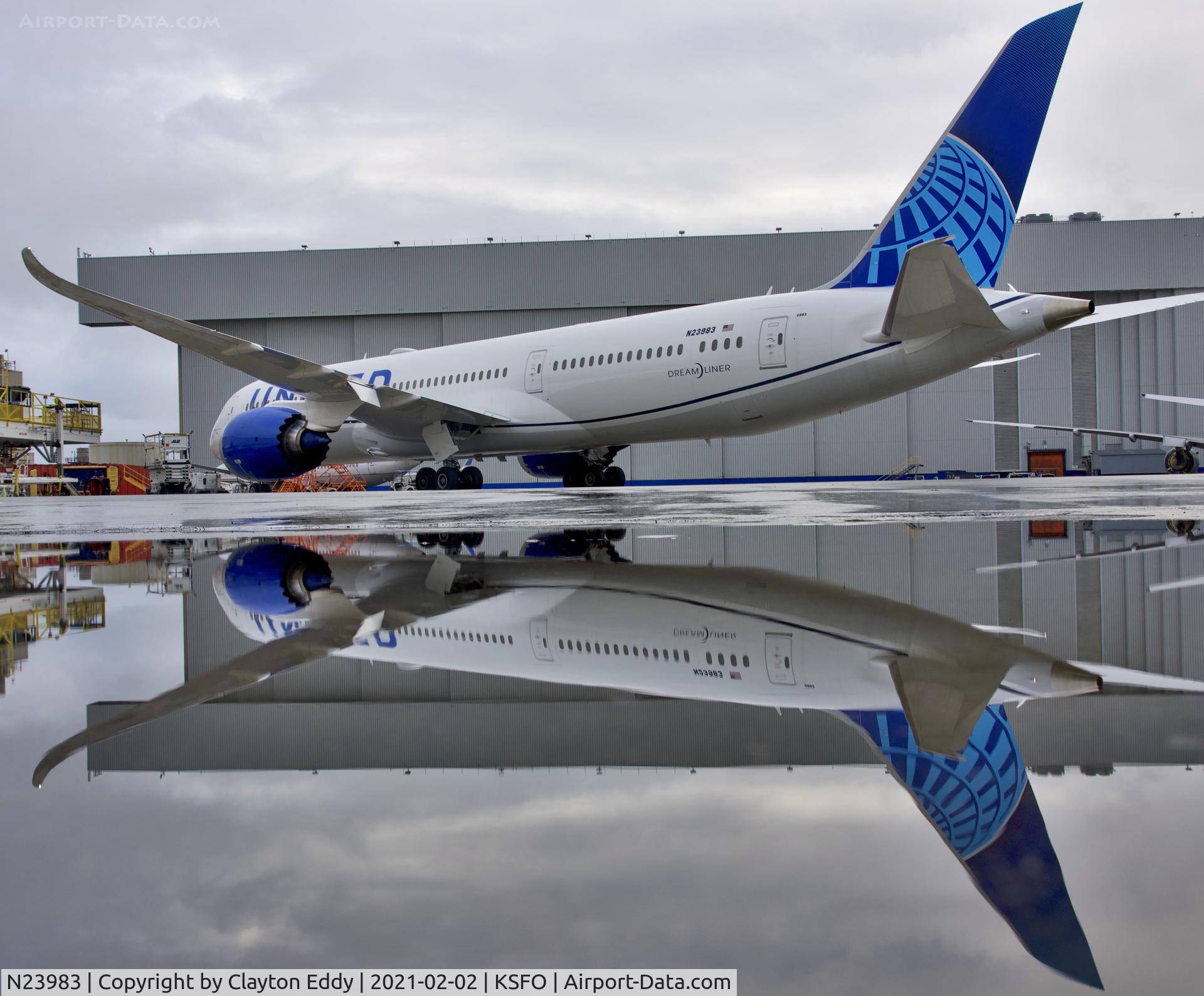 N23983, 2020 Boeing 787-9 Dreamliner Dreamliner C/N 66140, SFO 2021.