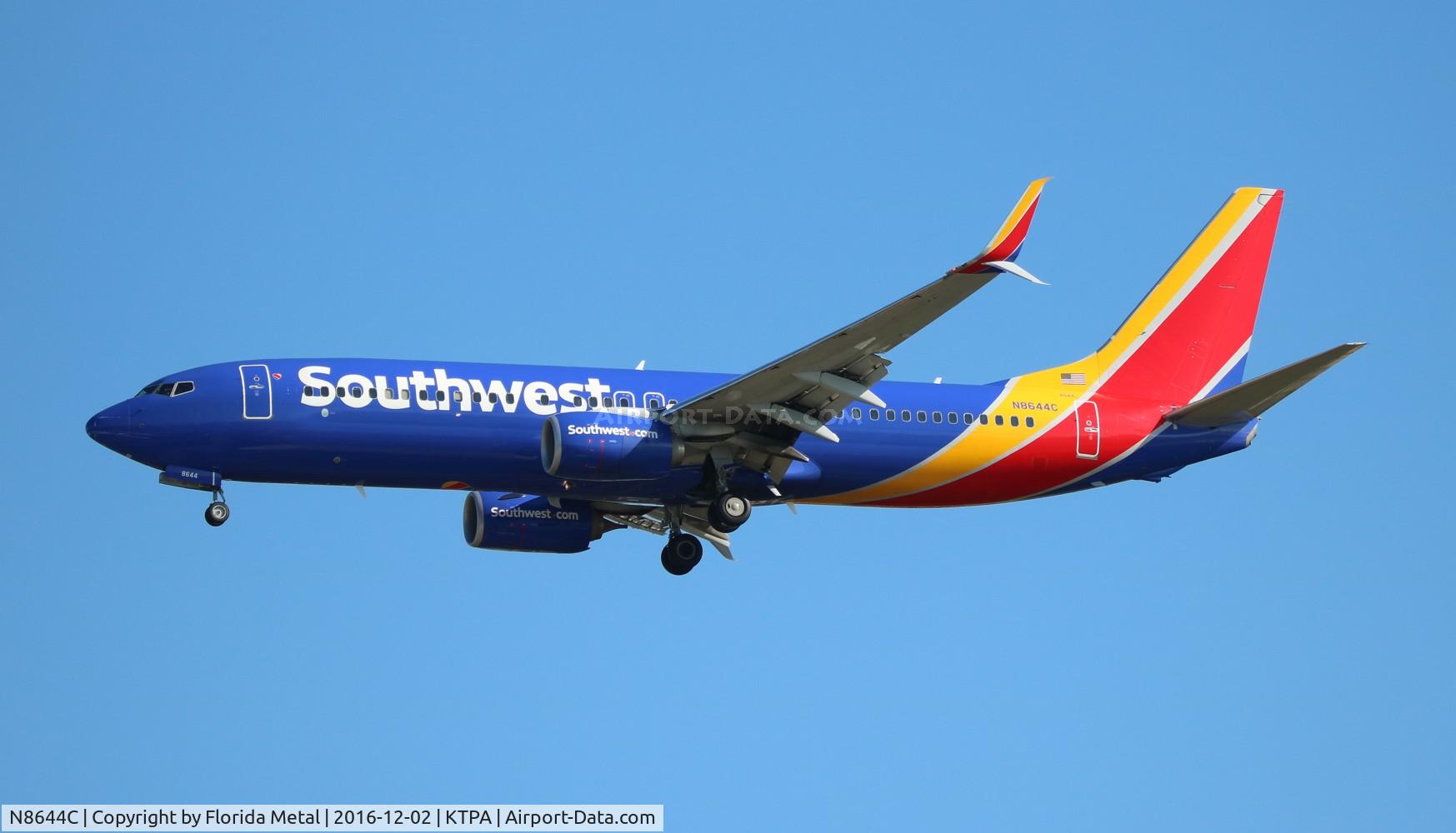 N8644C, 2014 Boeing 737-8H4 C/N 35973, TPA spotting 2016