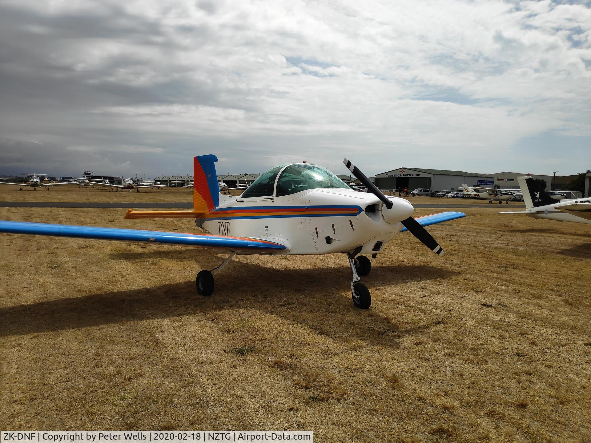 ZK-DNF, 1965 AESL Airtourer T3A C/N C126R, At the Flying NZ Nationals 18th Feb 2020