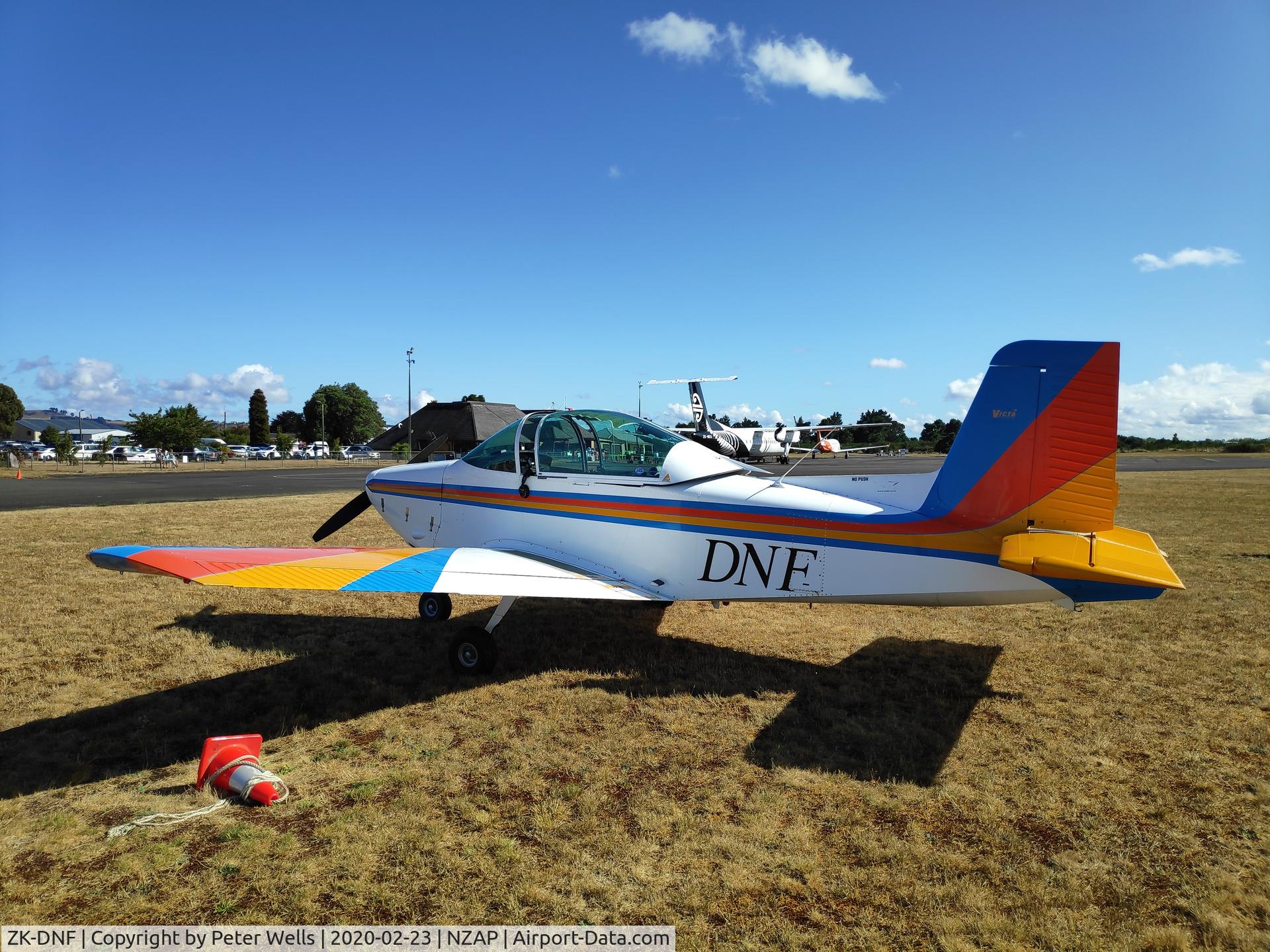ZK-DNF, 1965 AESL Airtourer T3A C/N C126R, Stopping at Taupo Airport on the way back to Omaka 23rd Feb 2020