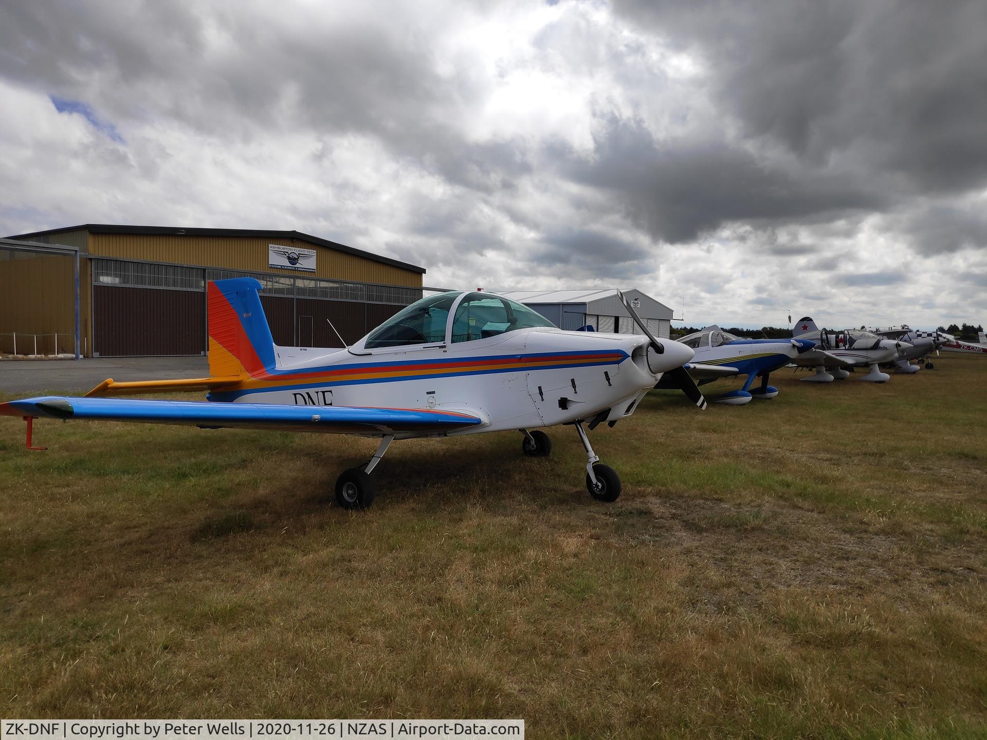 ZK-DNF, 1965 AESL Airtourer T3A C/N C126R, In Asburton for the Akrofest 2020