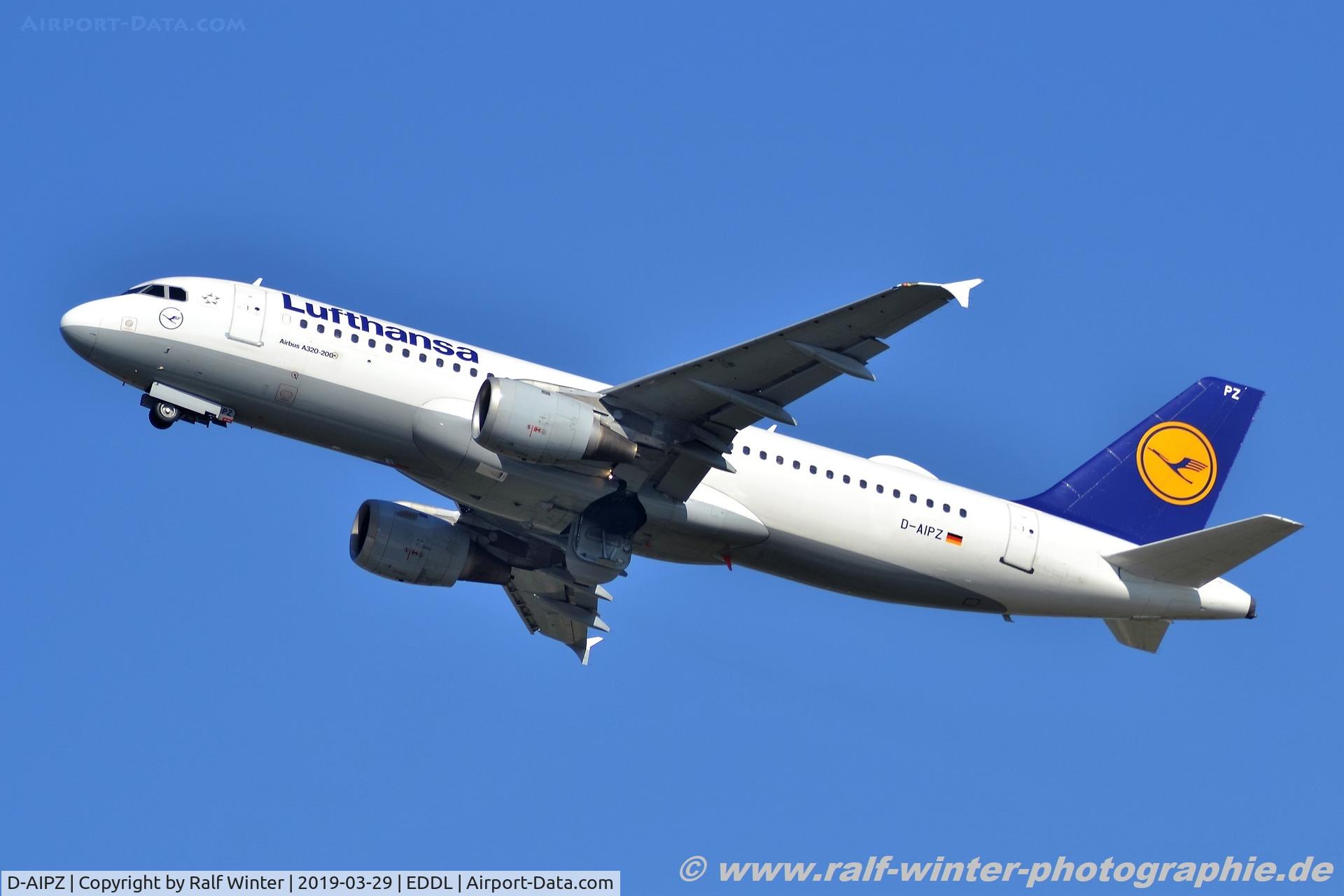 D-AIPZ, 1991 Airbus A320-211 C/N 162, Airbus A320-211 - LH DLH Lufthansa 'Erfurt' - 162 - D-AIPZ - 29.03.2019 - DUS