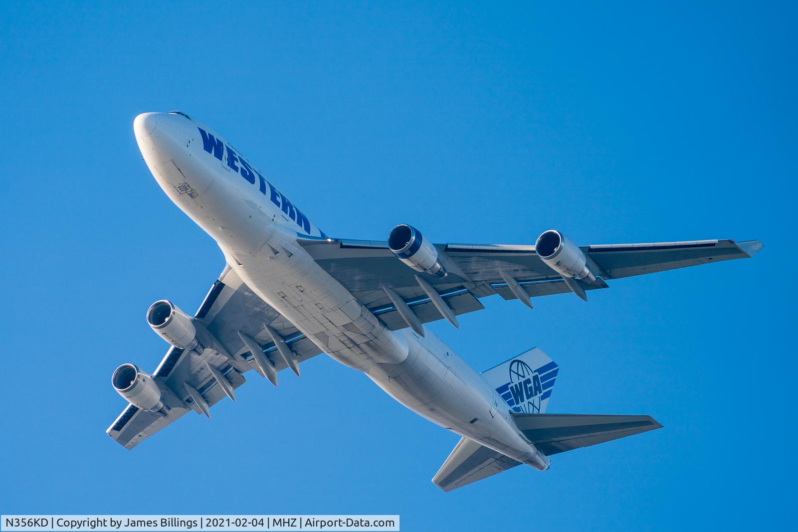 N356KD, 1994 Boeing 747-446 C/N 26356, Approach to Mildenhall 2021-02-04