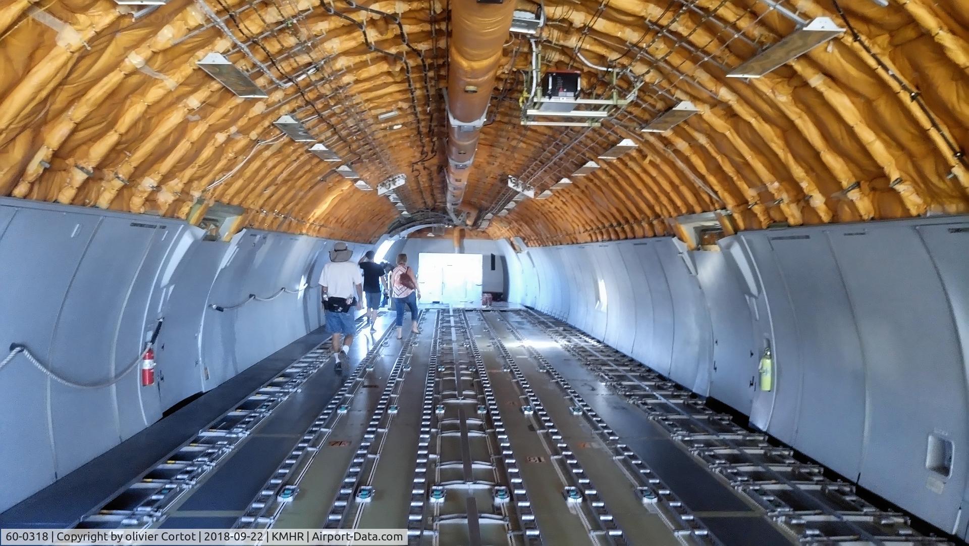 60-0318, 1960 Boeing KC-135R Stratotanker C/N 18093, the cargo bay