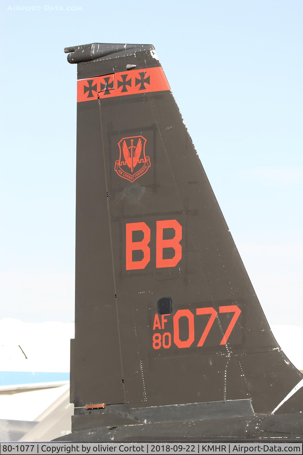 80-1077, 1980 Lockheed U-2S C/N 077, tail markings
