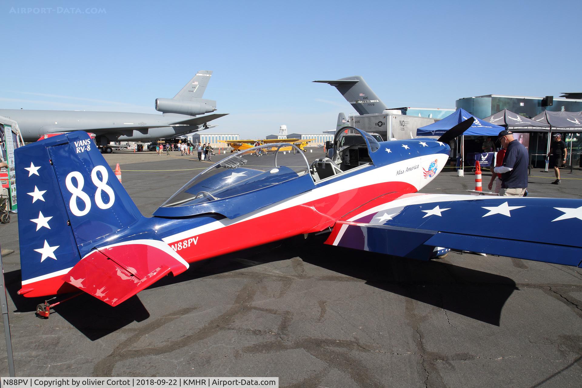 N88PV, 2001 Vans RV-8 C/N 80024, sacramento airshow, 2018