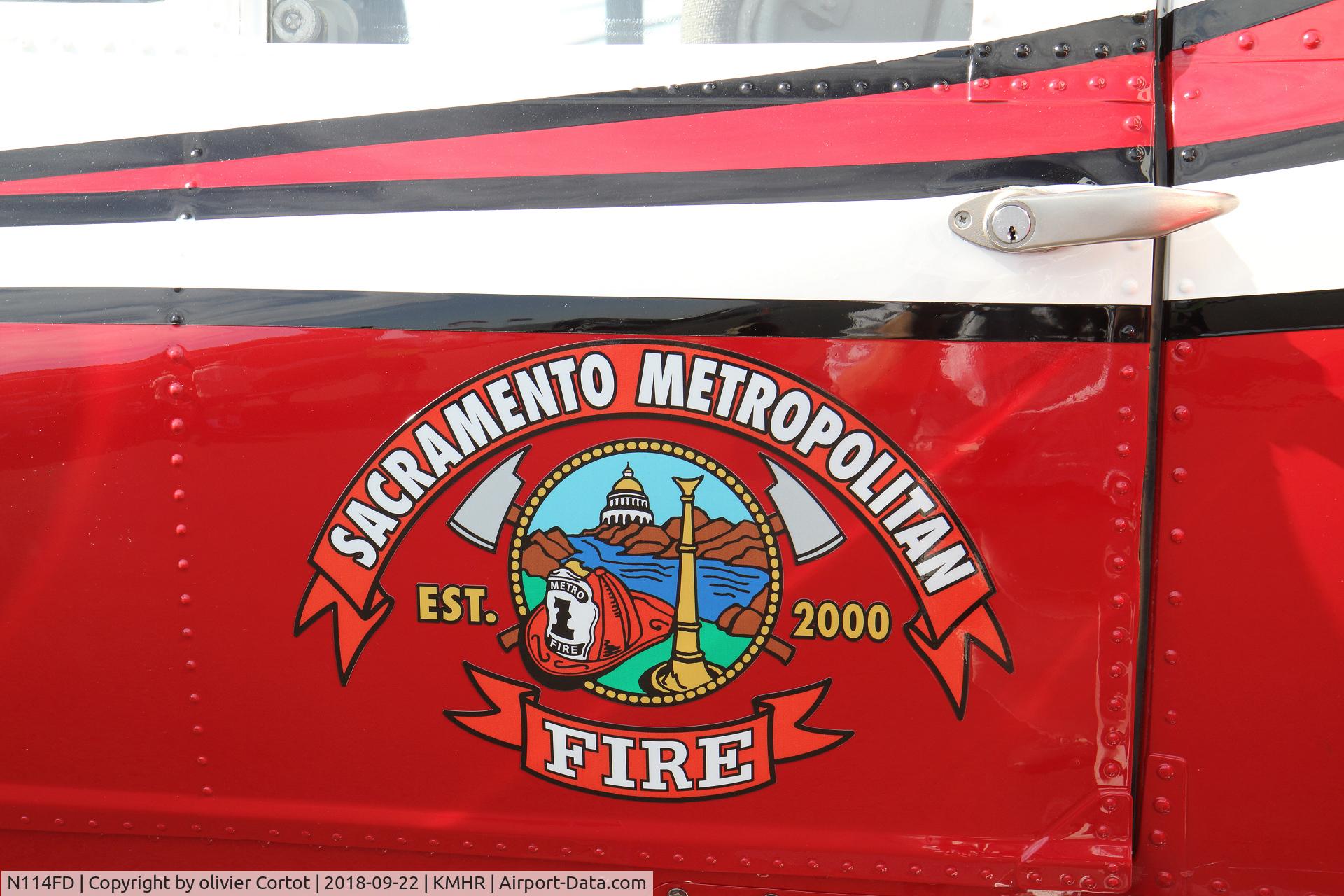 N114FD, Bell UH-1H Iroquois C/N 13257 (72-21558), the doors emblem