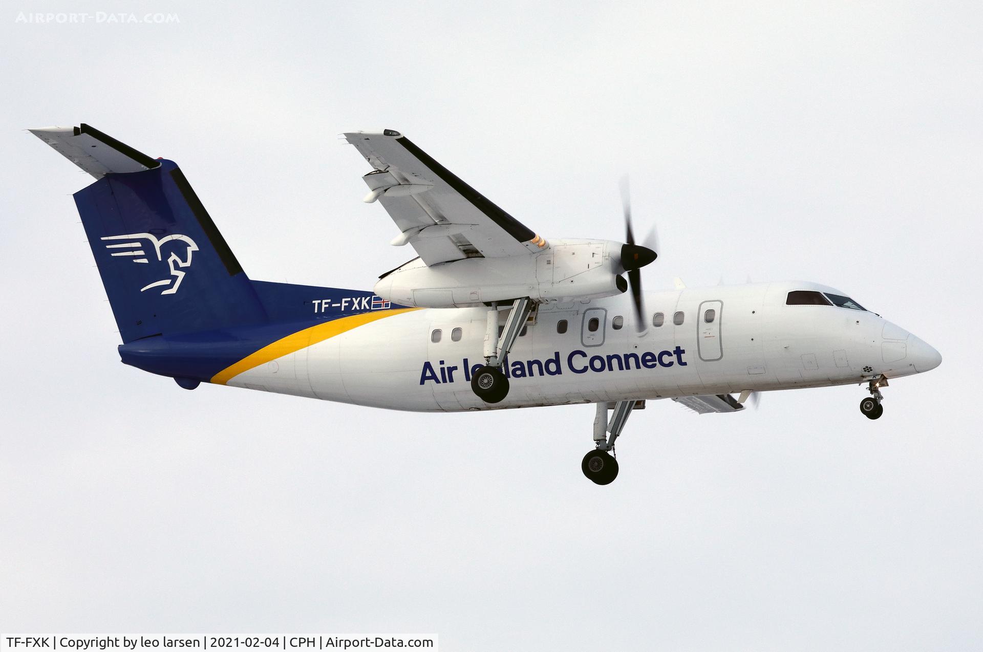 TF-FXK, 1996 De Havilland Canada DHC-8-202 Dash 8 C/N 446, Copenhagen 4.2.2021