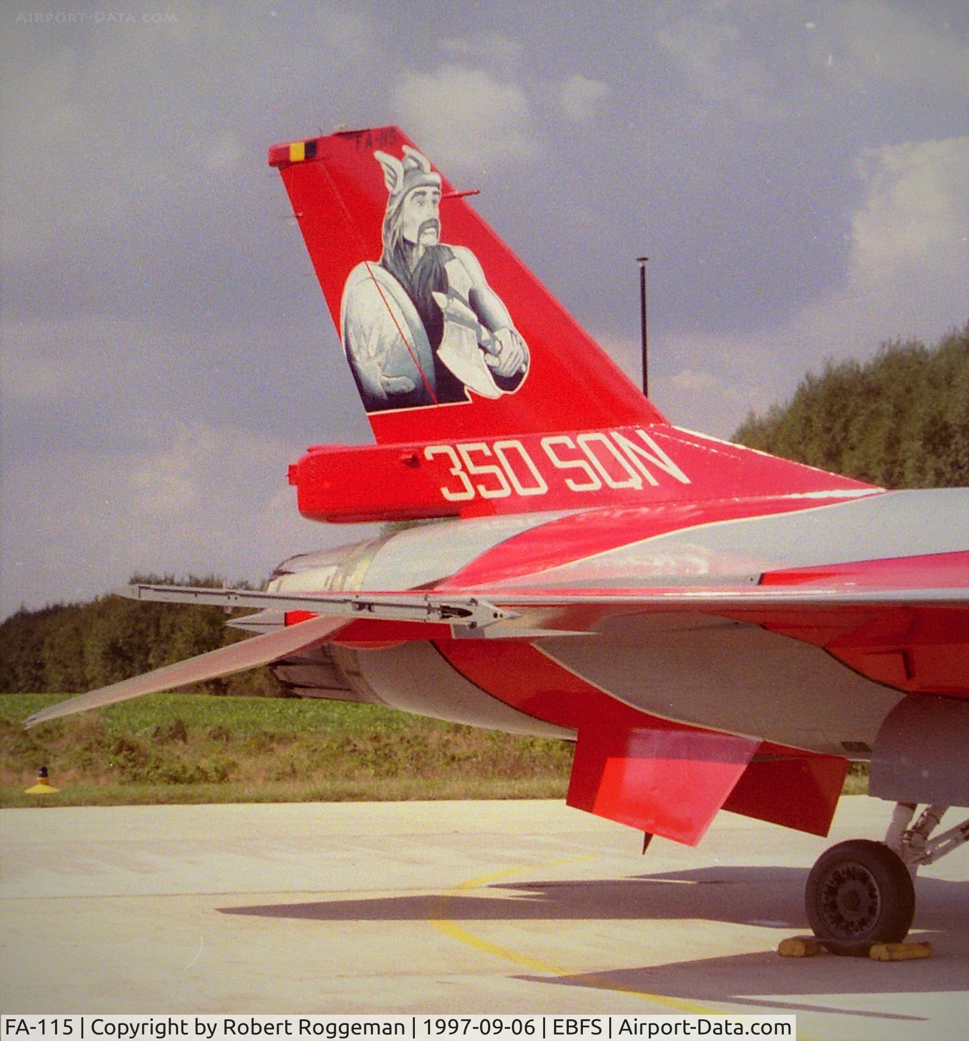 FA-115, SABCA F-16AM Fighting Falcon C/N 6H-115, F-16A.OPEN DAY.SPECIAL COLORS.AMBIORIX.