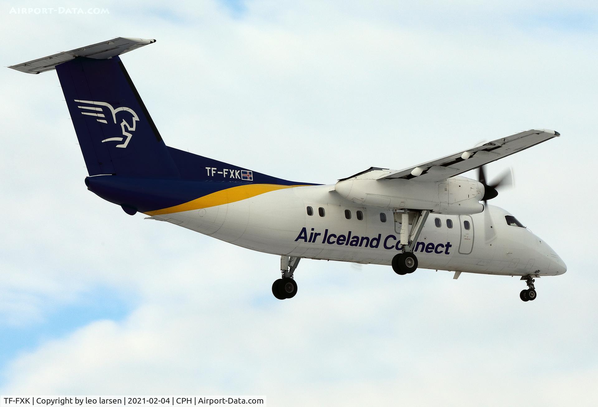 TF-FXK, 1996 De Havilland Canada DHC-8-202 Dash 8 C/N 446, Copenhagen 4.2.2021