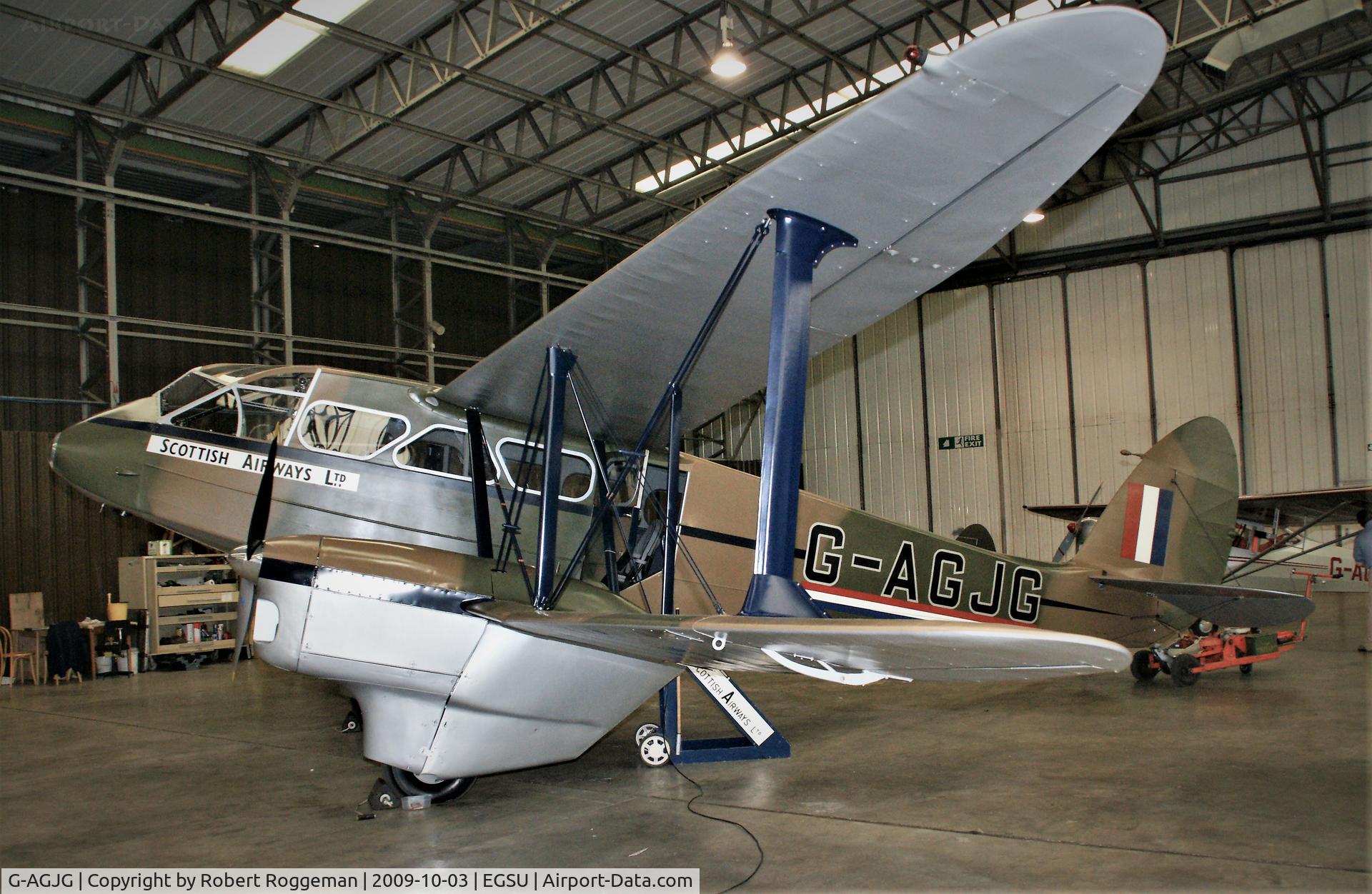 G-AGJG, 1941 De Havilland DH-89A Dominie/Dragon Rapide C/N 6517, DUXFORD.SCOTTISH AIRWAYS.