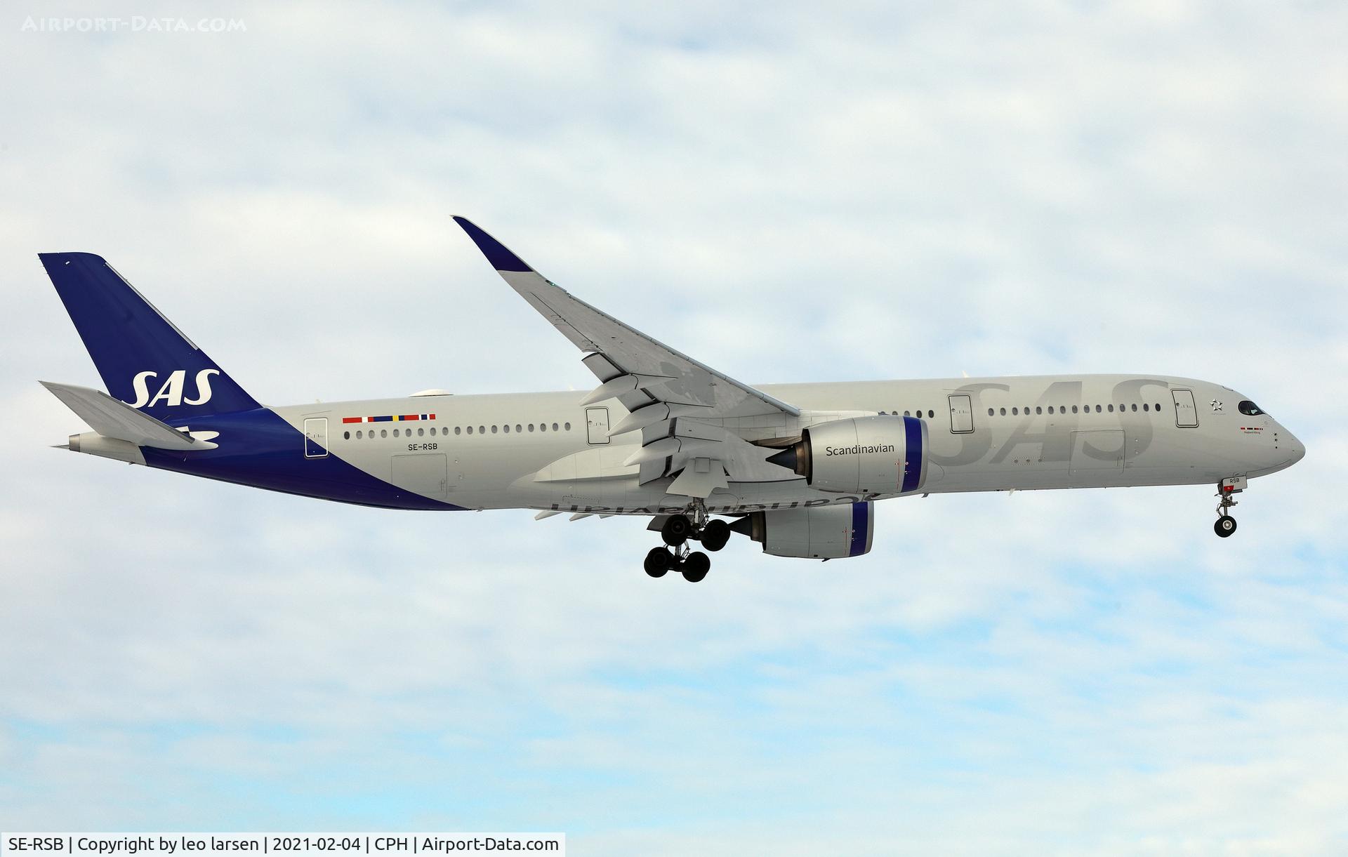 SE-RSB, 2019 Airbus A350-941 C/N 378, Copenhagen 4.2.2021