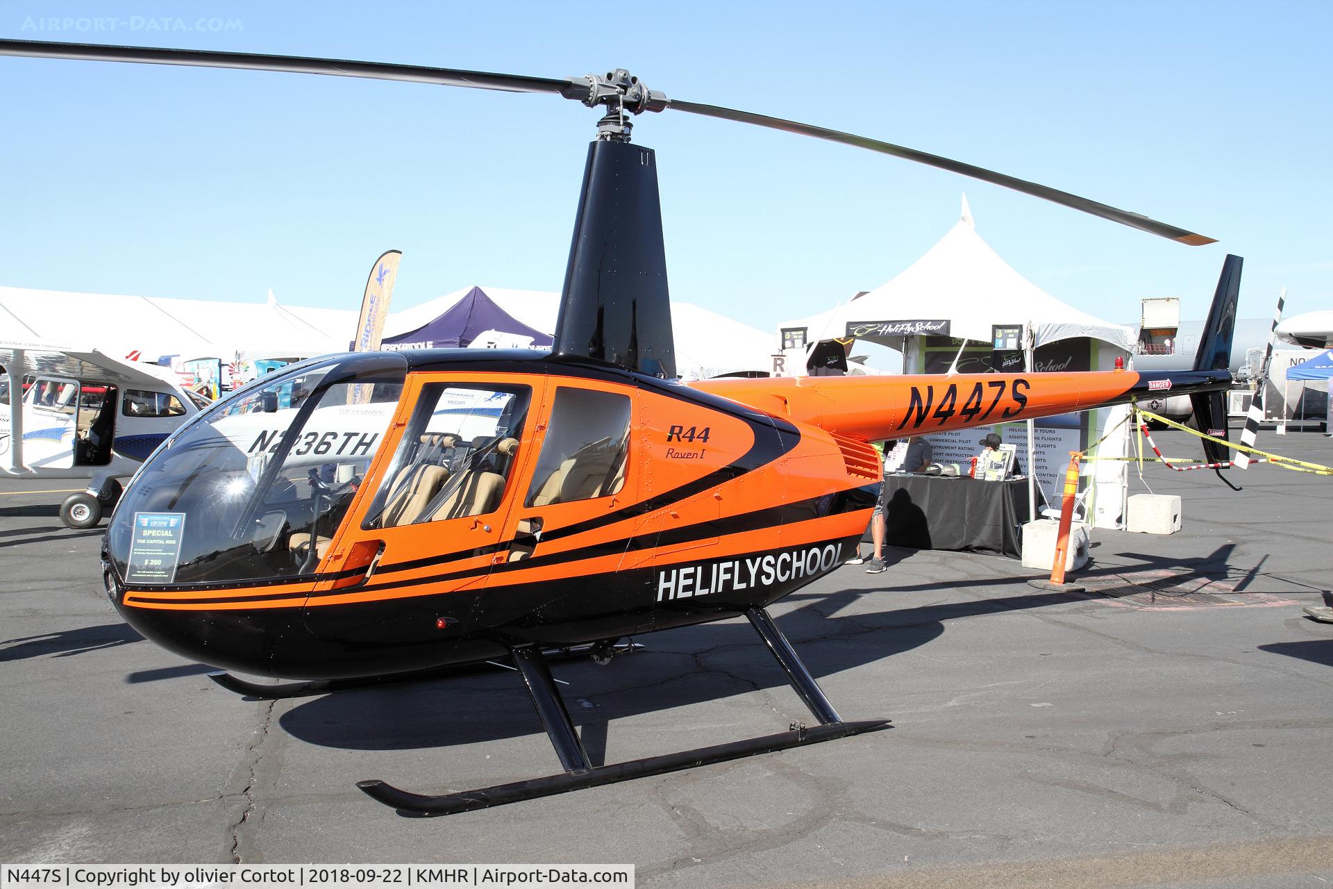 N447S, 2005 Robinson R44 C/N 1489, 2018 airshow