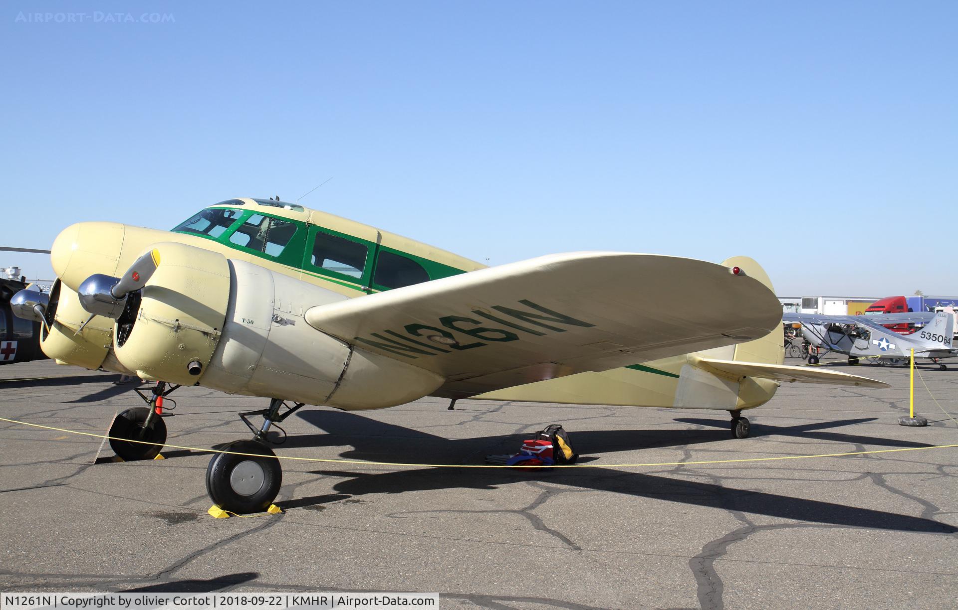 N1261N, 1949 Cessna T-50 Bobcat Bobcat C/N 44714, static display