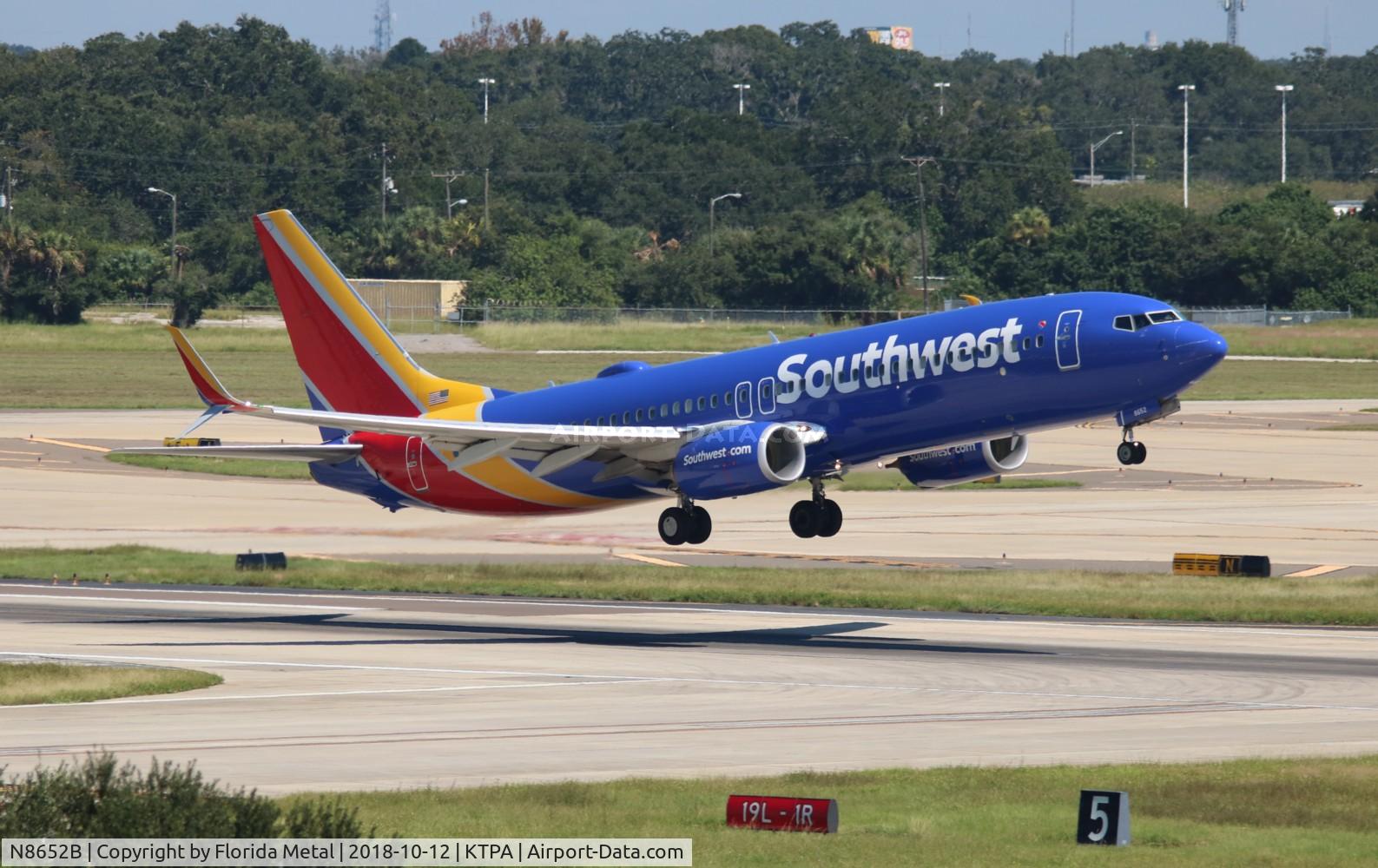 N8652B, 2014 Boeing 737-8H4 C/N 36971, TPA spotting 2018