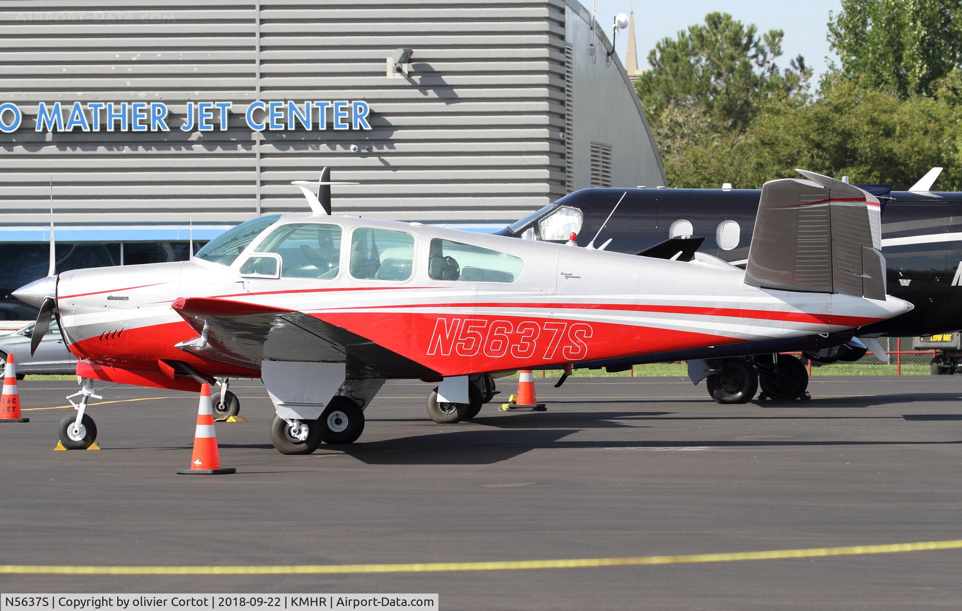 N5637S, 1966 Beech V35 Bonanza C/N D-8160, in red, in 2018