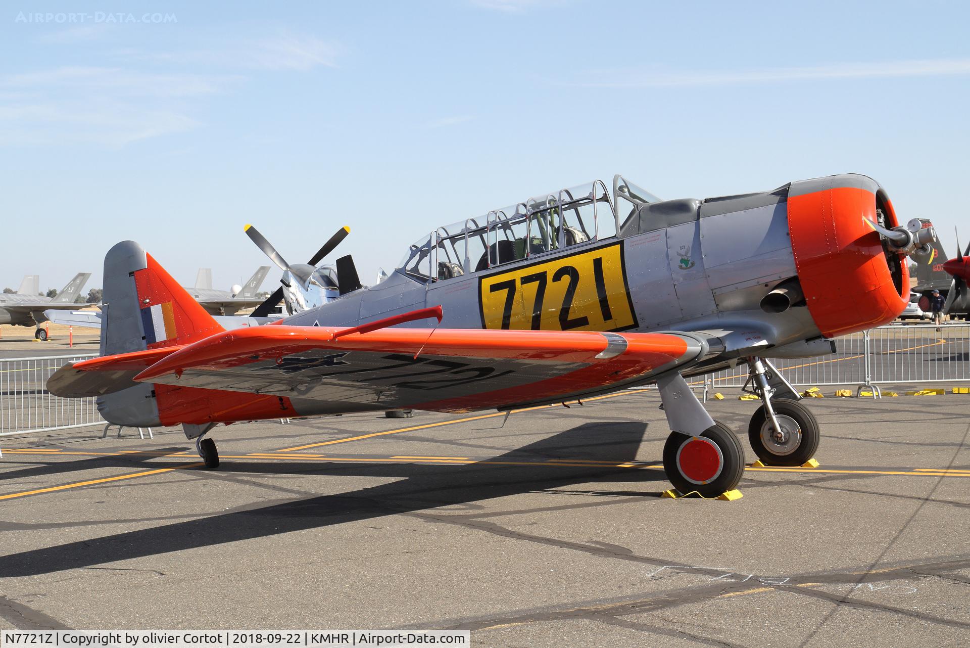 N7721Z, North American LT-6G Texan C/N SA068, 2018 airshow
