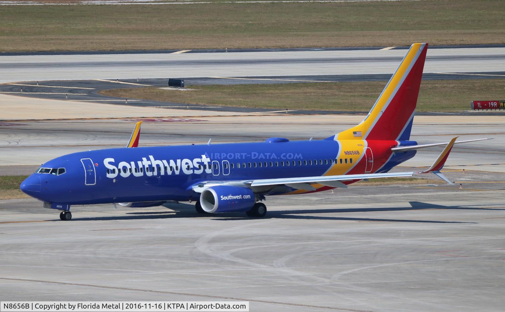 N8656B, 2014 Boeing 737-8H4 C/N 42530, TPA spotting 2016