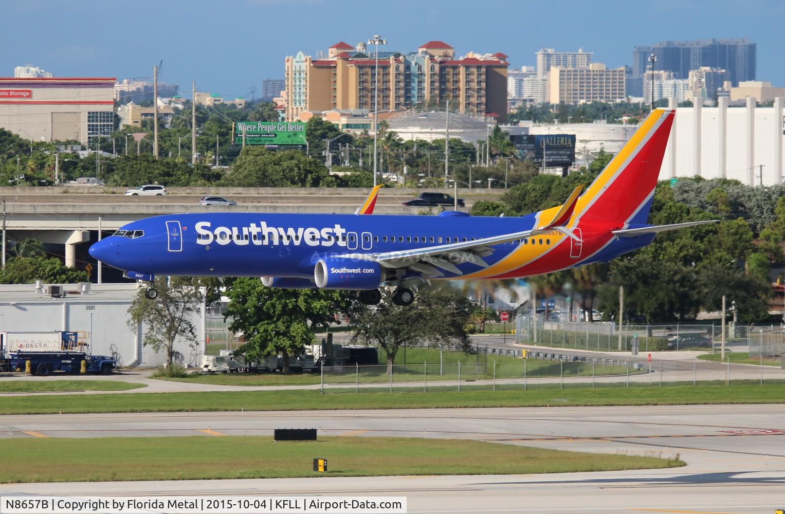N8657B, 2014 Boeing 737-8H4 C/N 42535, FLL spotting 2015