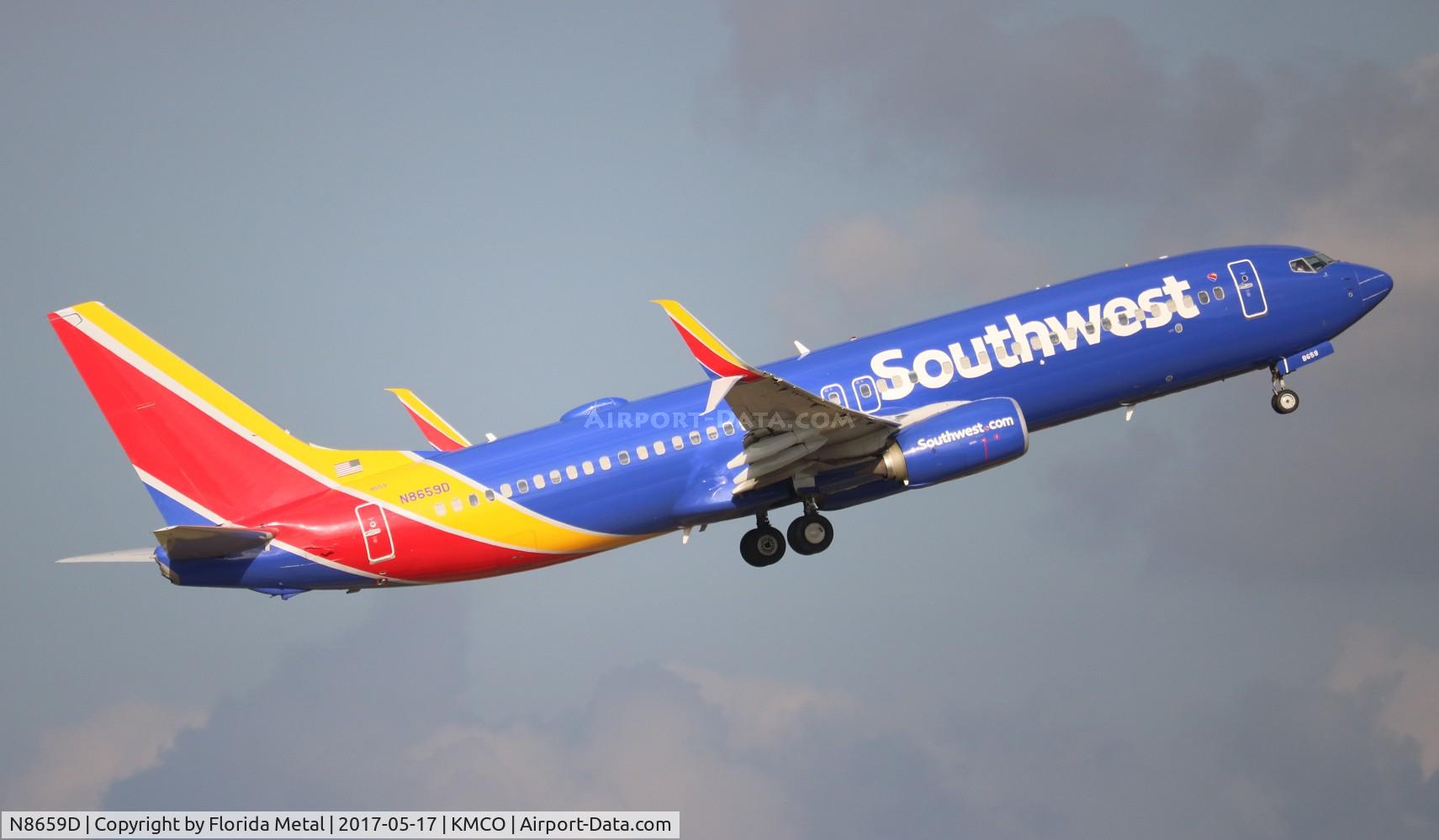 N8659D, 2015 Boeing 737-8H4 C/N 36901, MCO spotting 2017