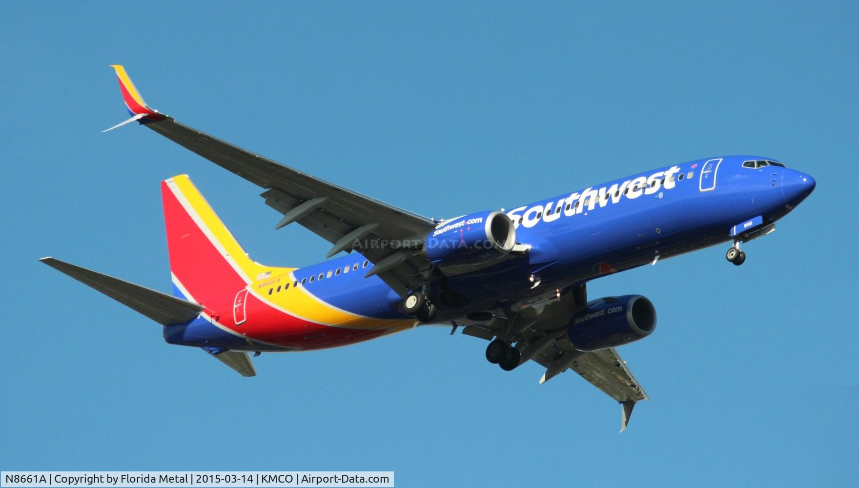 N8661A, 2015 Boeing 737-8H4 C/N 36906, MCO spotting 2015