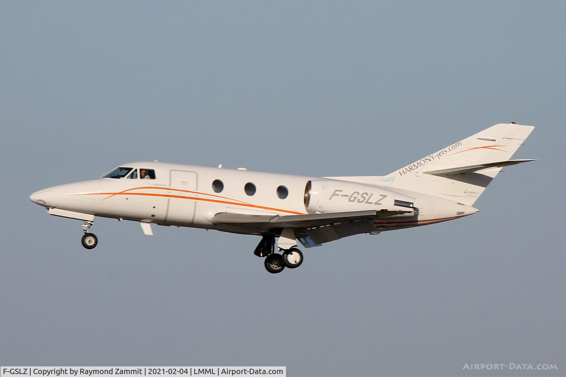 F-GSLZ, 1986 Dassault Falcon 100 C/N 208, Dassault Falcon 100 F-GSLZ Harmony Jets