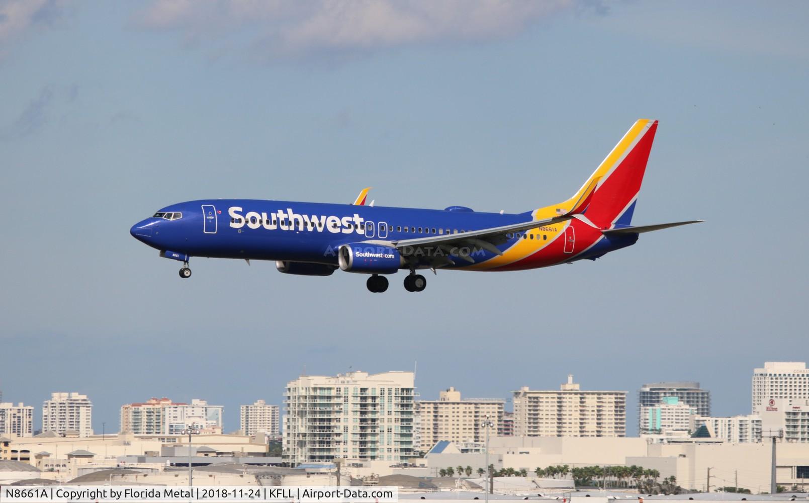 N8661A, 2015 Boeing 737-8H4 C/N 36906, FLL spotting 2018