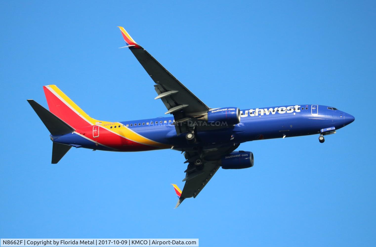 N8662F, 2015 Boeing 737-8H4 C/N 36936, MCO spotting 2017