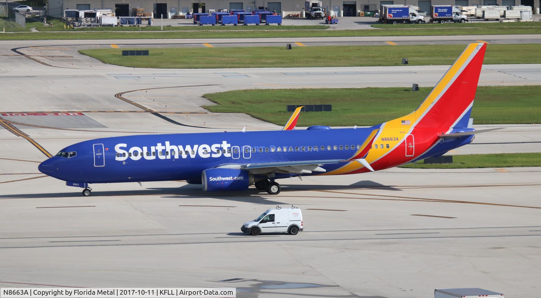 N8663A, 2015 Boeing 737-8H4 C/N 36902, FLL spotting 2017