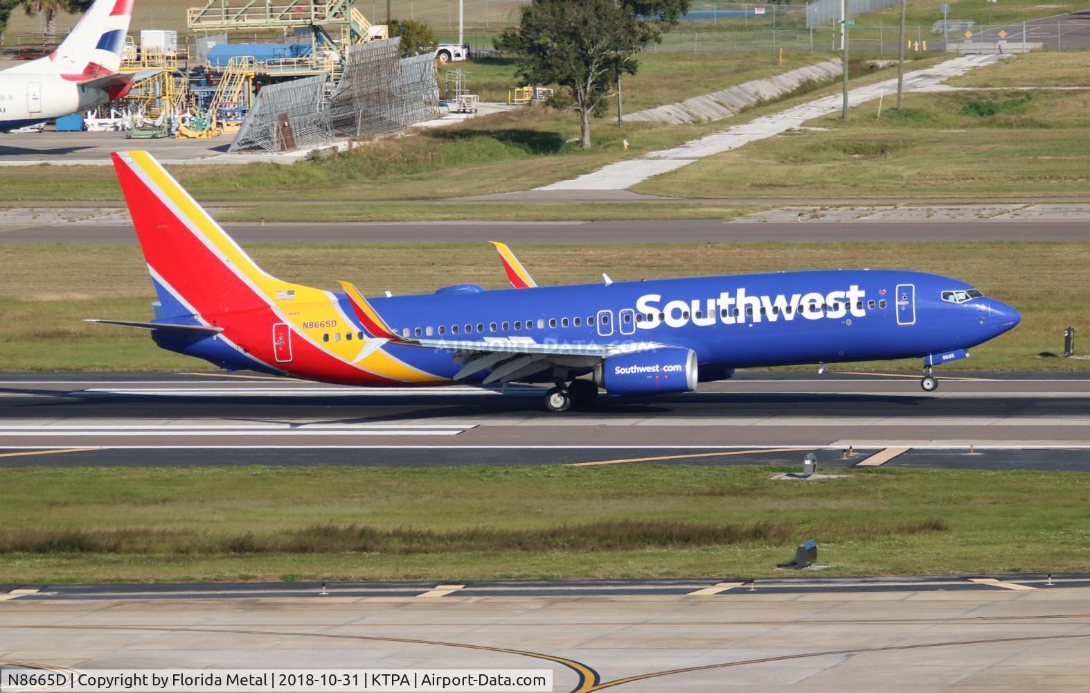 N8665D, 2015 Boeing 737-8H4 C/N 36652, TPA spotting 2018