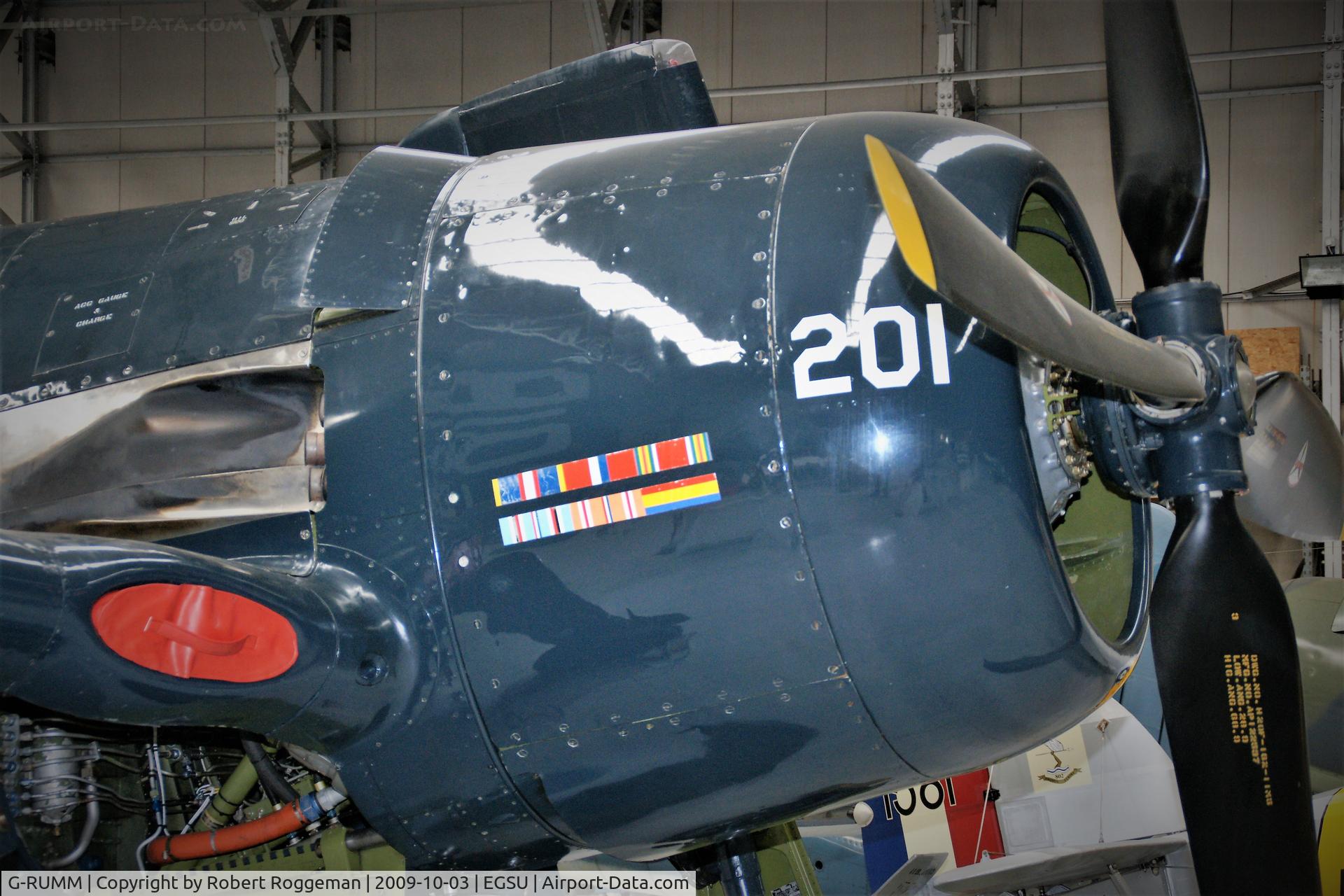 G-RUMM, 1948 Grumman F8F-2 (G58) Bearcat C/N D.1088, 121714.201. Imperial War Museum, Duxford.FIGHTER COLLECTION.
