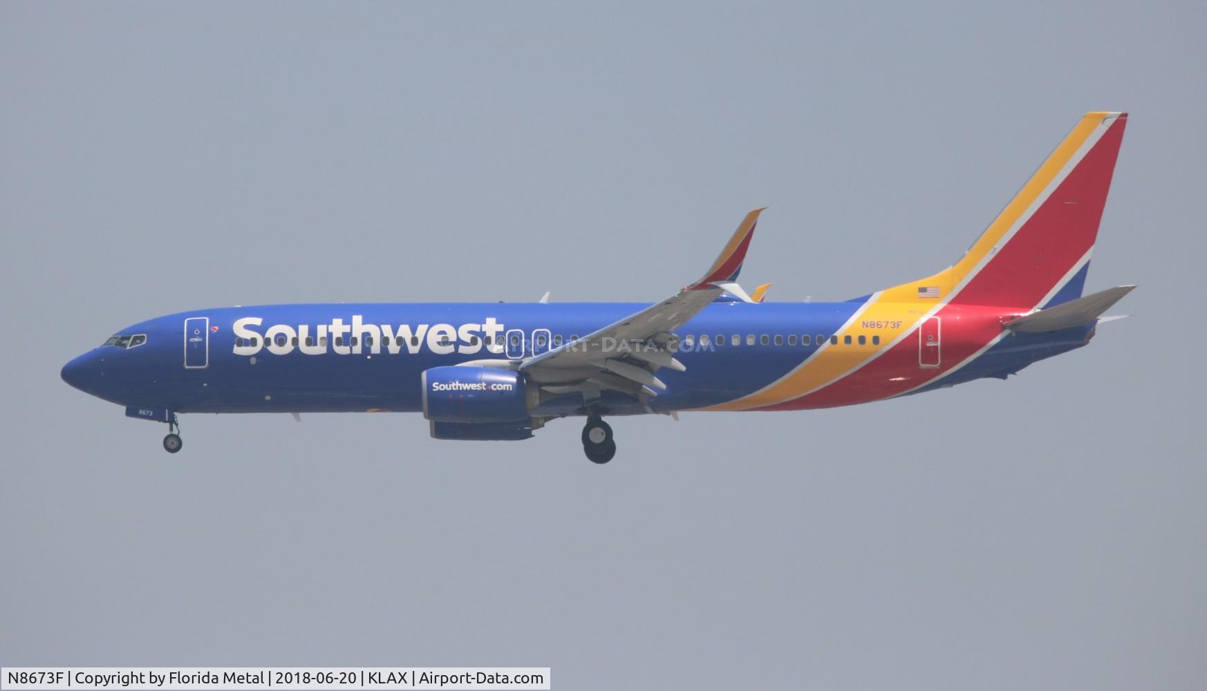 N8673F, 2015 Boeing 737-8H4 C/N 36937, LAX spotting 2018