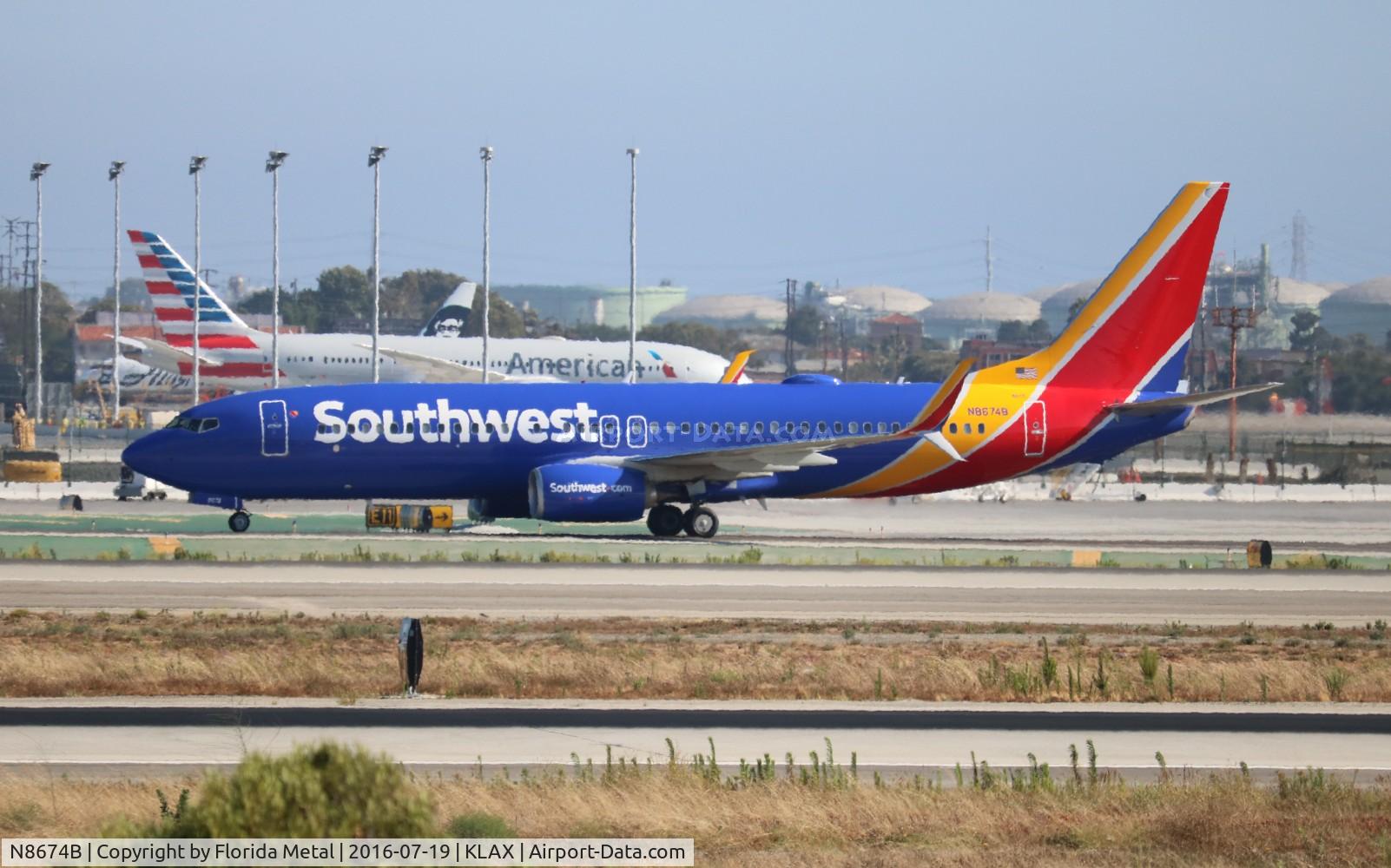 N8674B, 2015 Boeing 737-8H4 C/N 36734, LAX spotting 2016