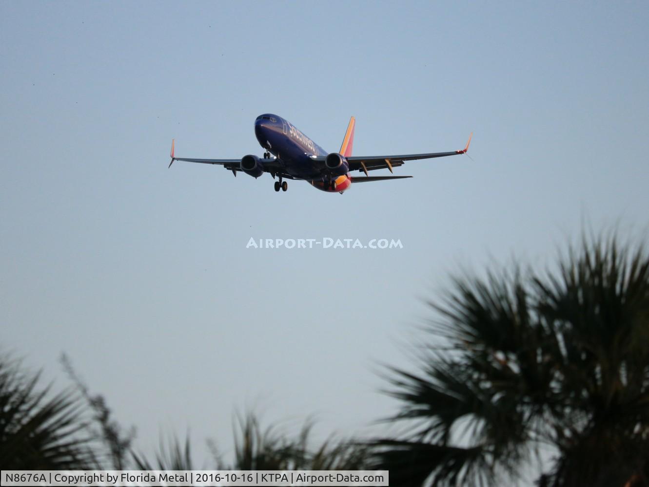 N8676A, 2015 Boeing 737-8H4 C/N 36941, TPA spotting 2016