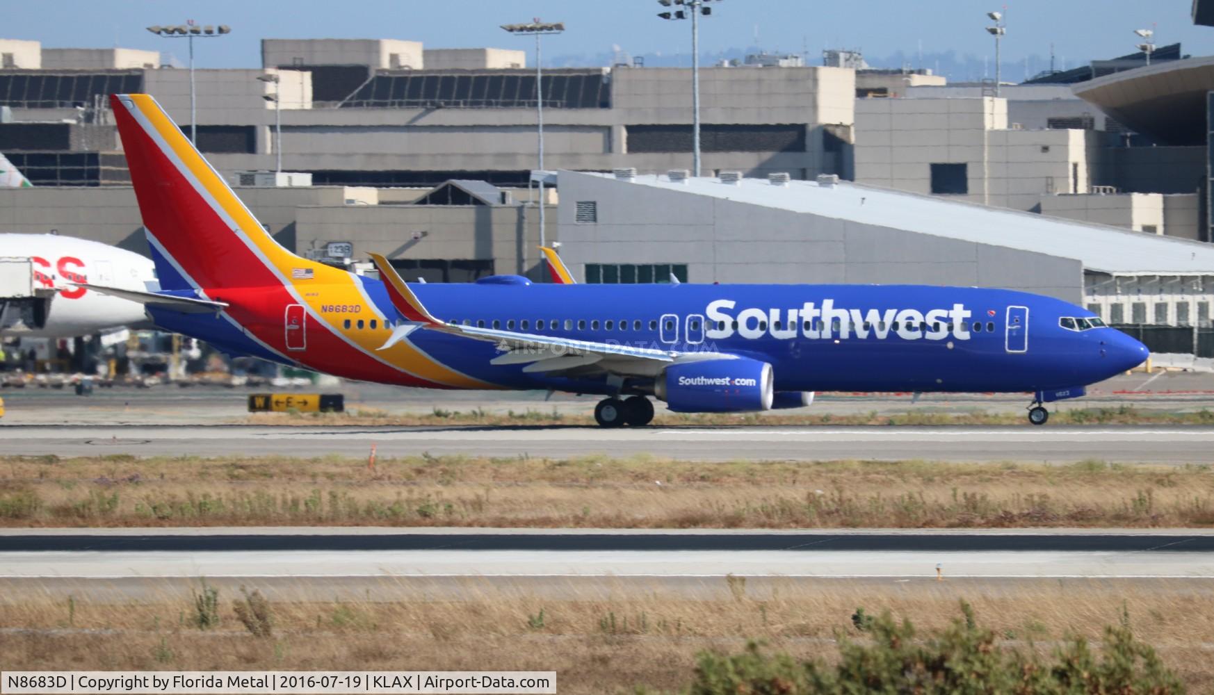 N8683D, 2016 Boeing 737-8H4 C/N 36738, LAX spotting 2016
