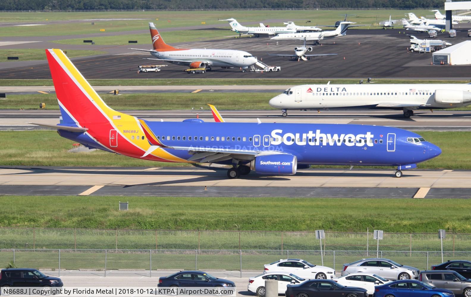 N8688J, 2016 Boeing 737-8H4 C/N 36939, TPA spotting 2018