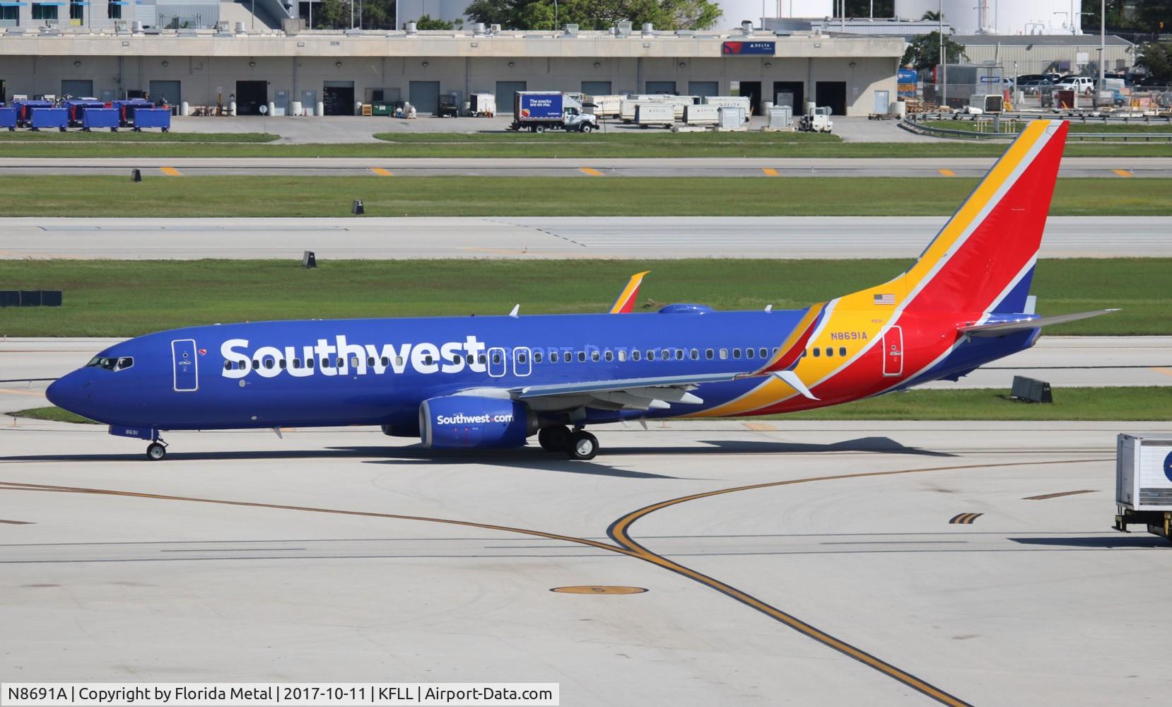 N8691A, 2016 Boeing 737-8H4 C/N 36945, FLL spotting 2017