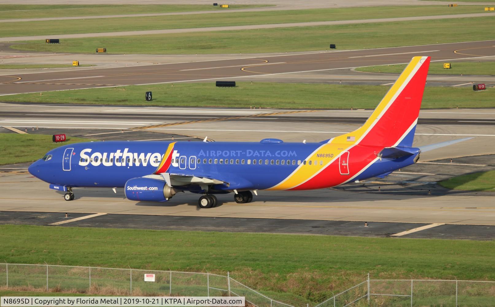 N8695D, 2016 Boeing 737-8H4 C/N 35965, TPA spotting 2019