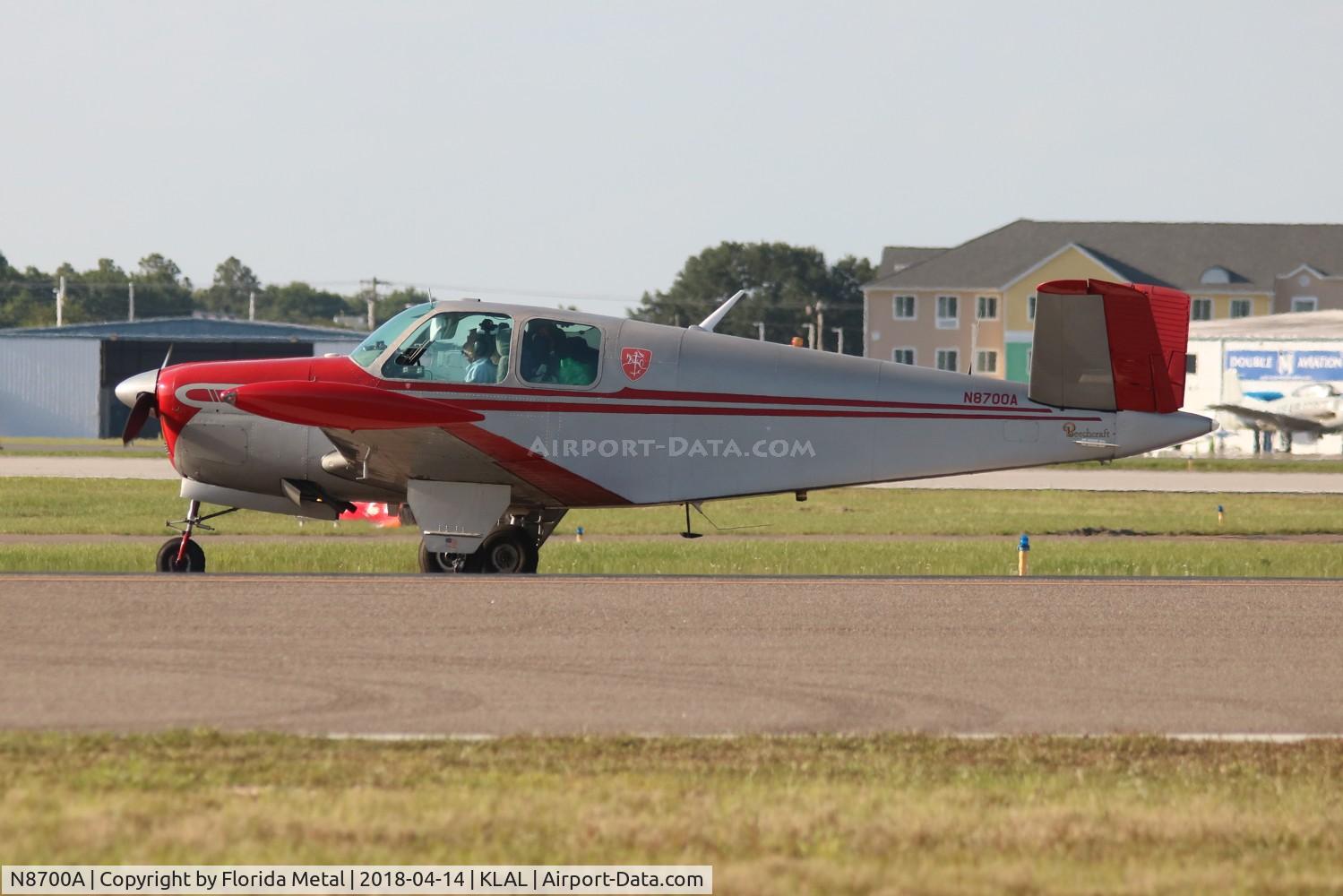 N8700A, 1949 Beech A35 Bonanza C/N D-2110, SNF LAL 2018