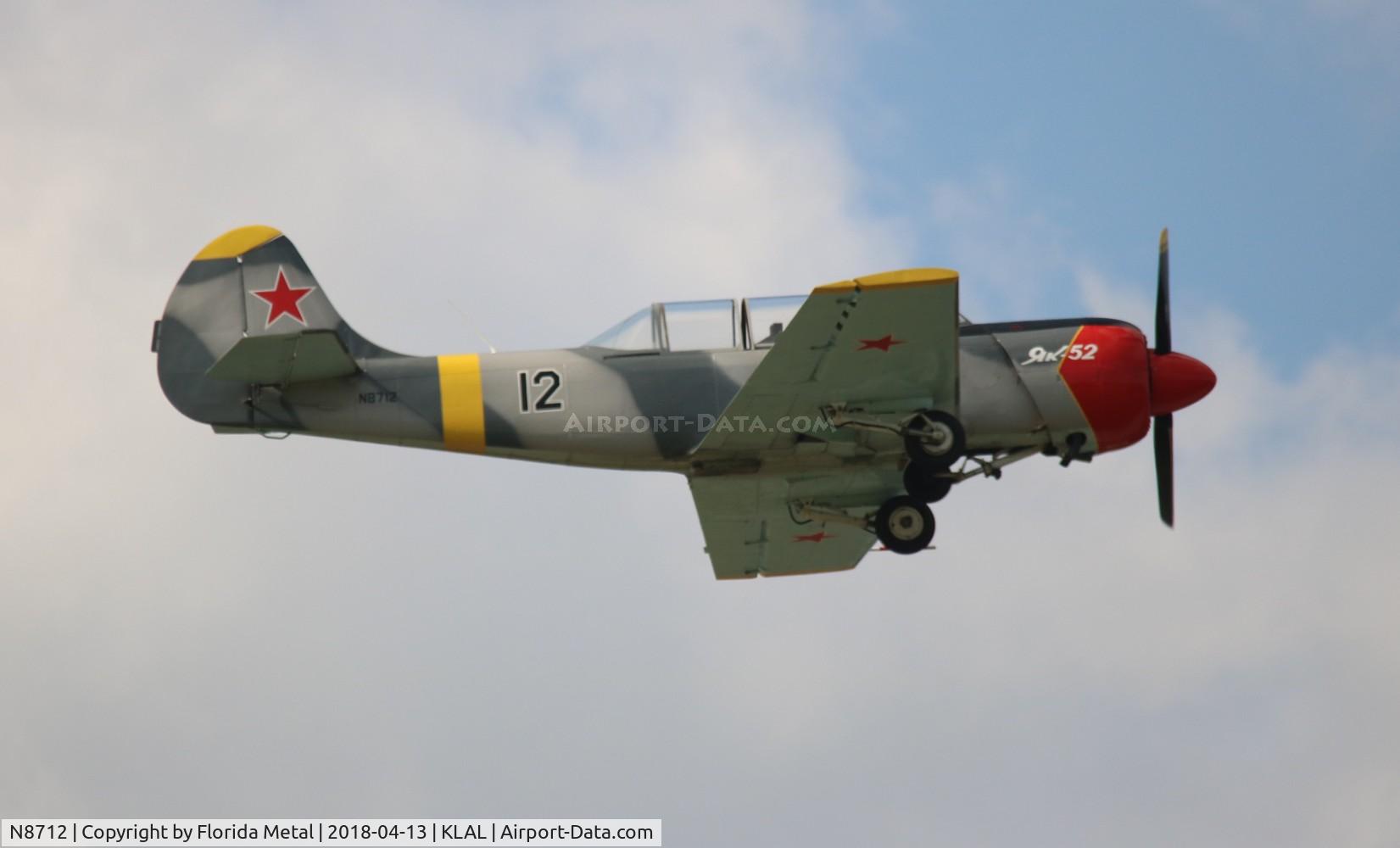 N8712, 1985 Yakovlev (Aerostar) Yak-52 C/N 866306, SNF LAL 2018