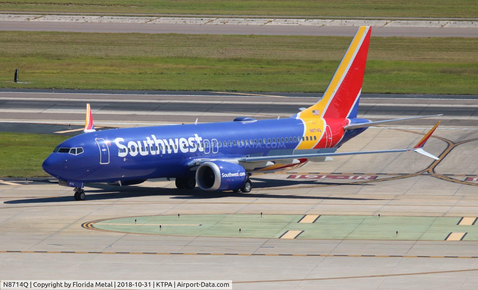 N8714Q, 2017 Boeing 737-8 MAX C/N 36934, TPA spotting 2018