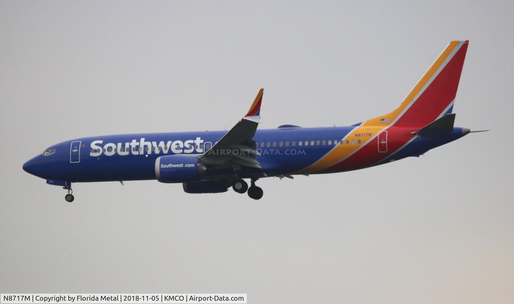 N8717M, 2018 Boeing 737-8 MAX C/N 42751, MCO spotting 2018