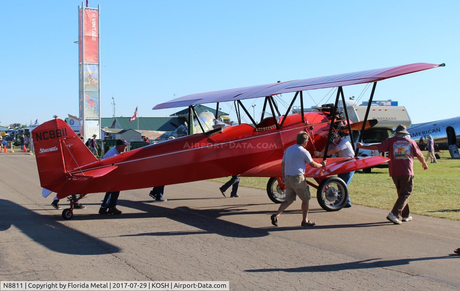N8811, 1929 Stearman C3-B Sport Commercial C/N 221, EAA OSH 2017