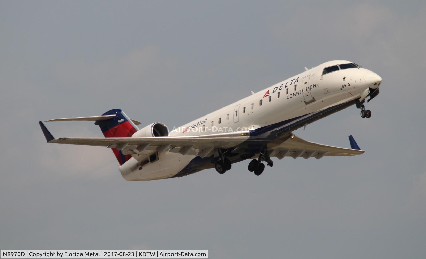 N8970D, 2004 Bombardier CRJ-200 (CL-600-2B19) C/N 7970, DTW spotting 2017