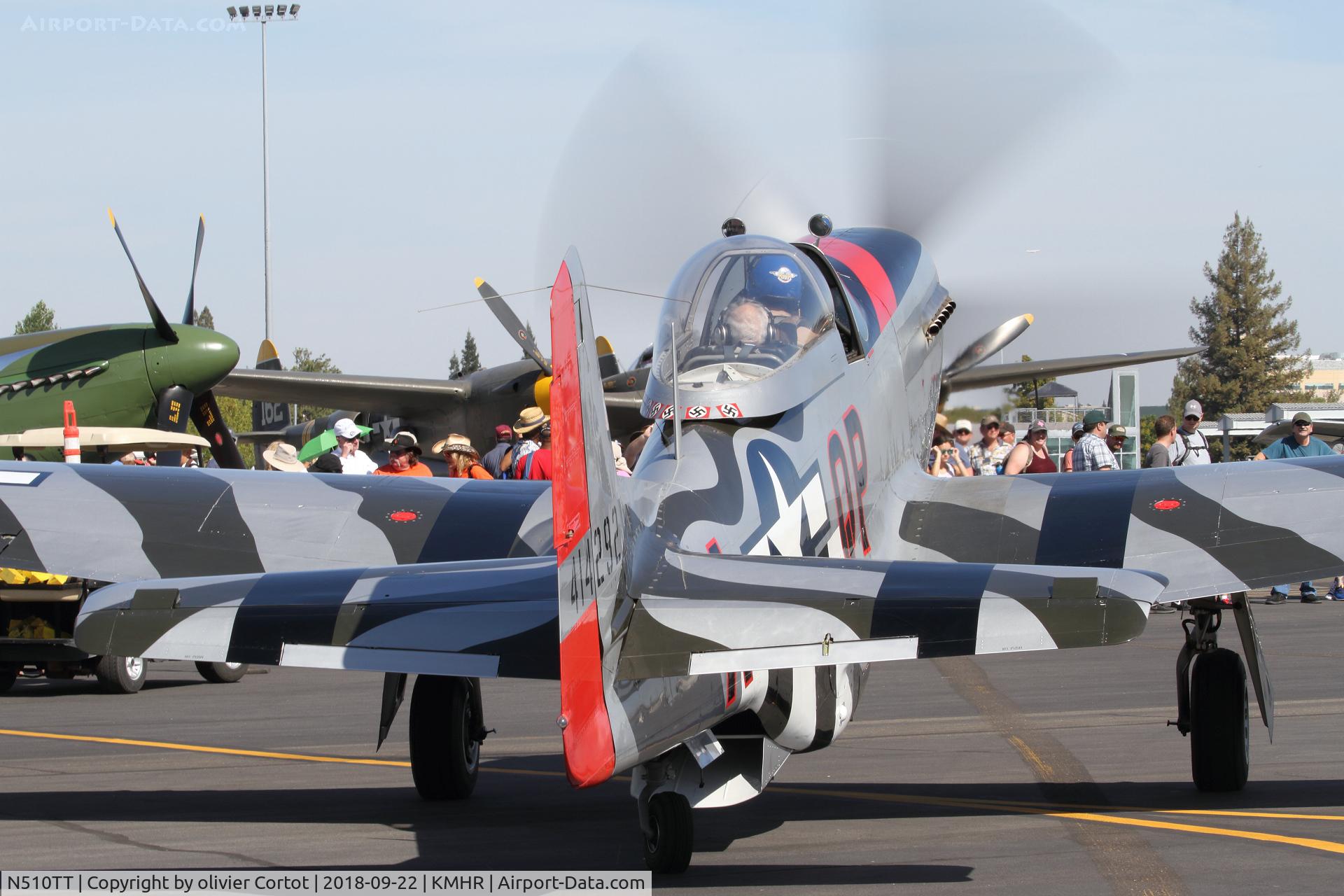 N510TT, 1944 North American F-51D Mustang C/N 44-74008, paying PAX will surely enjoy the ride... 2018