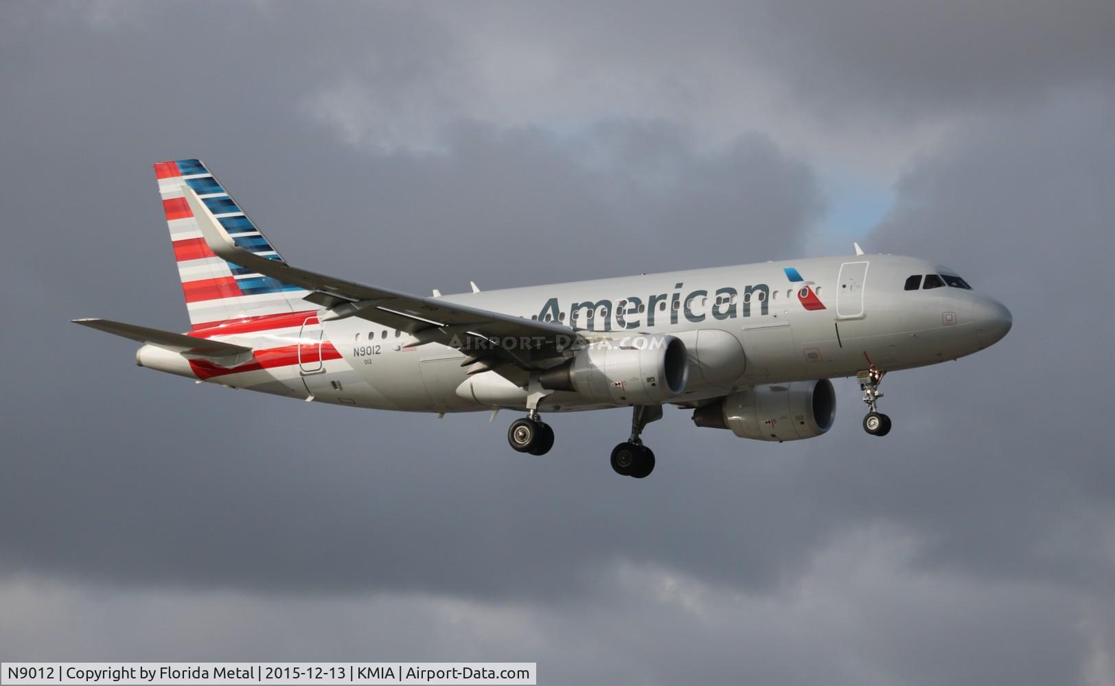 N9012, 2013 Airbus A319-115 C/N 5810, MIA spotting 2015